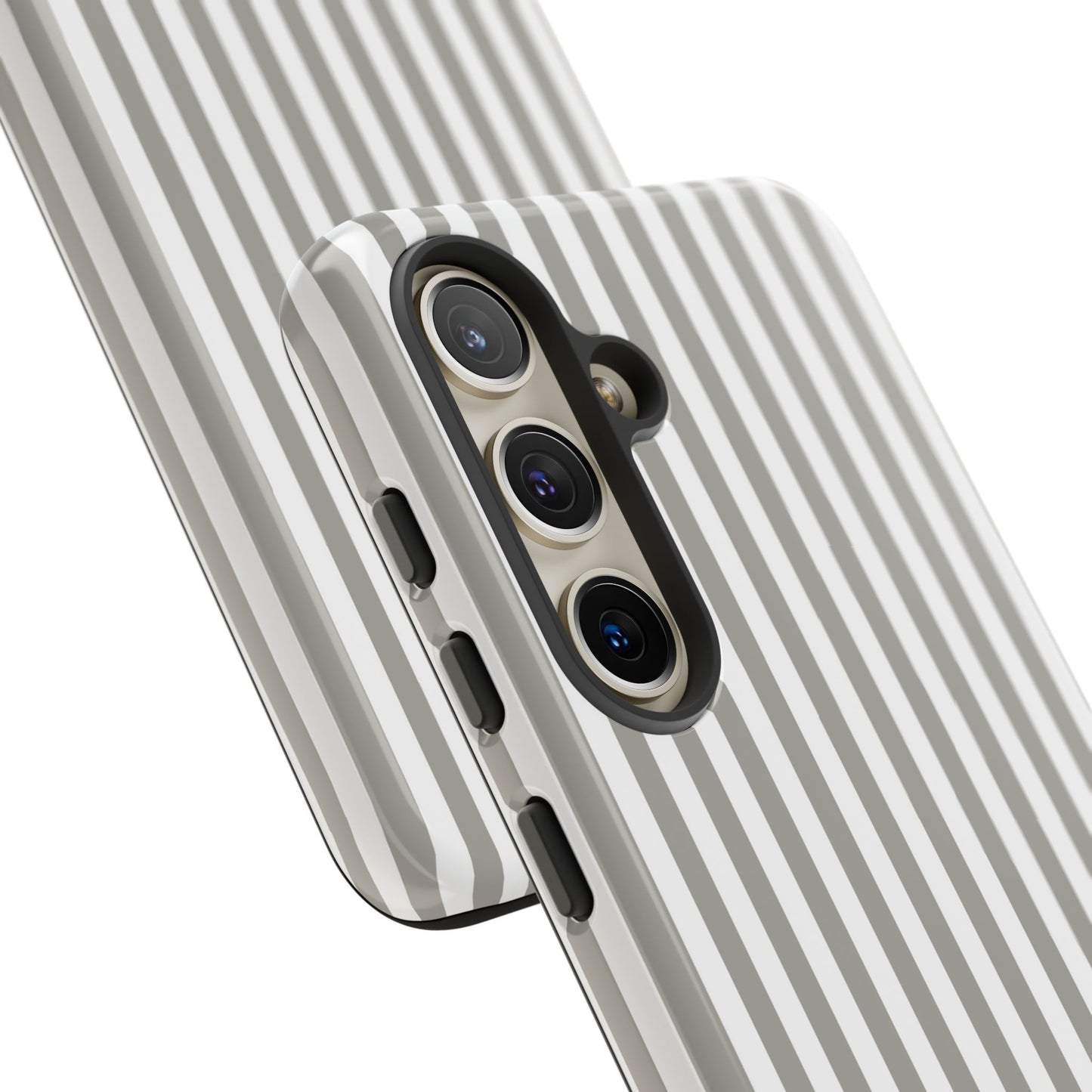 Gray & White Stripe Samsung Case