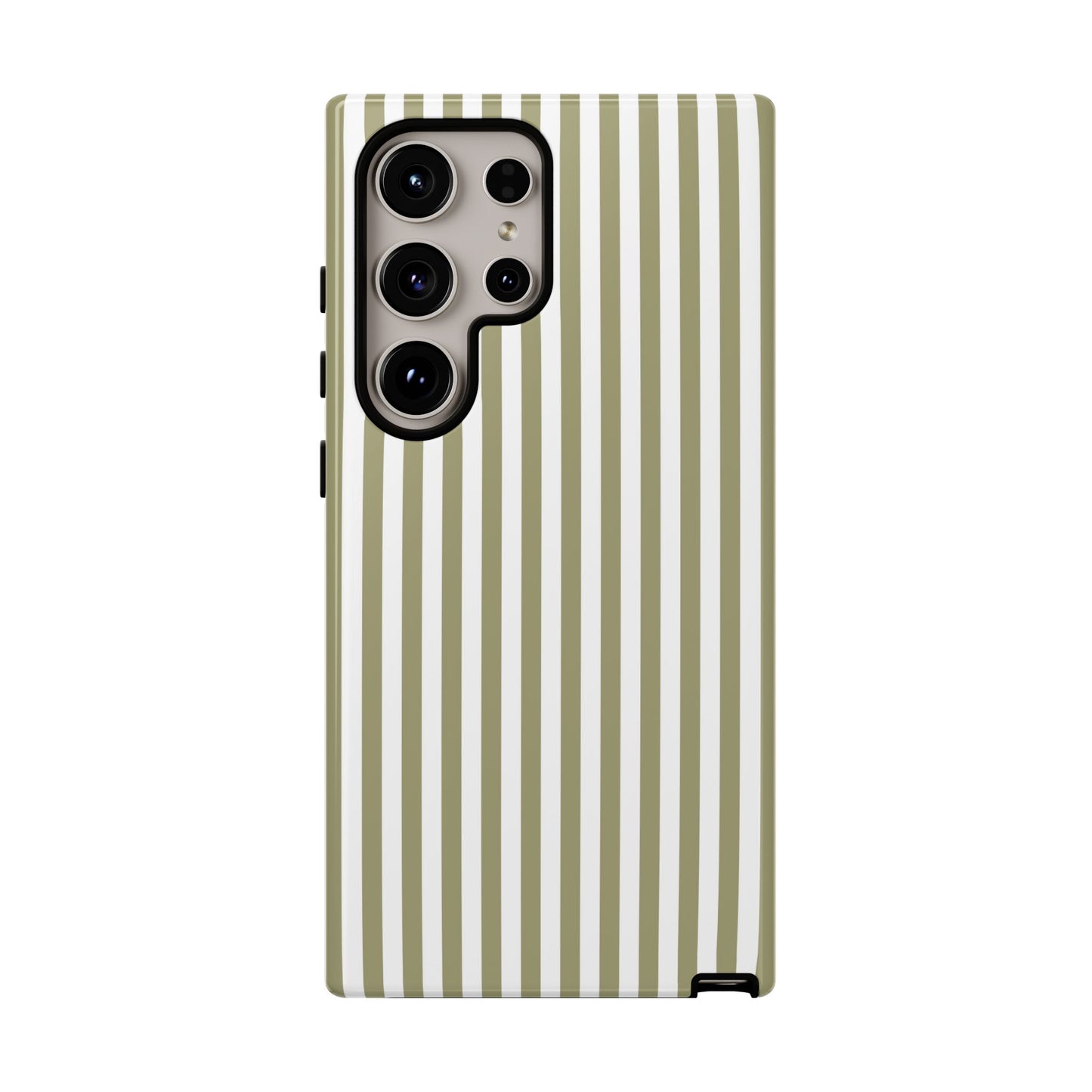 Sage & White Stripe Samsung Case