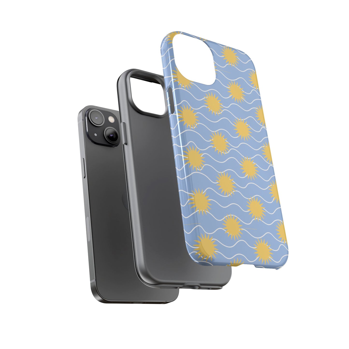 Sunny Waves Blue iPhone Case