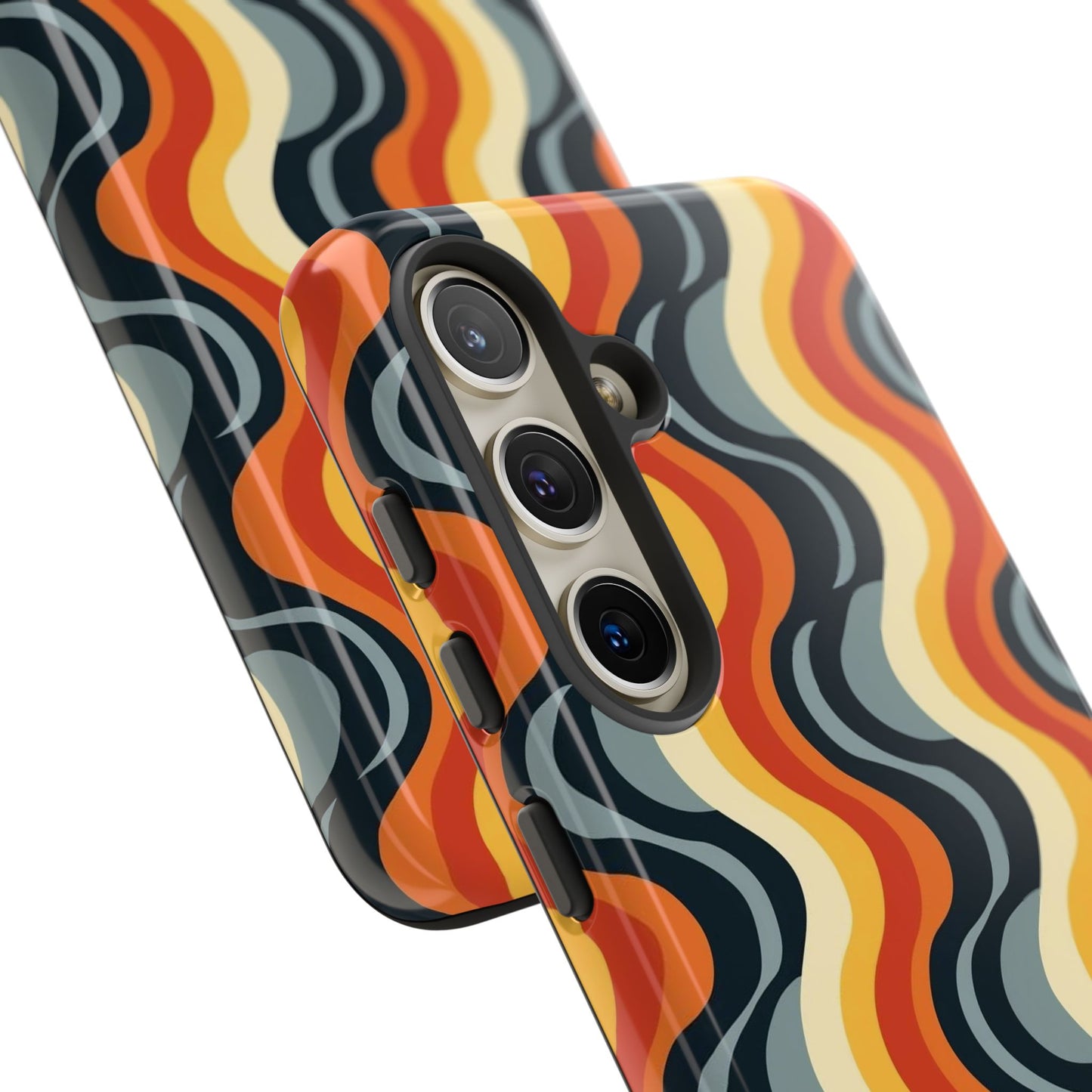 Retro Wavy Stripe Samsung Phone Case