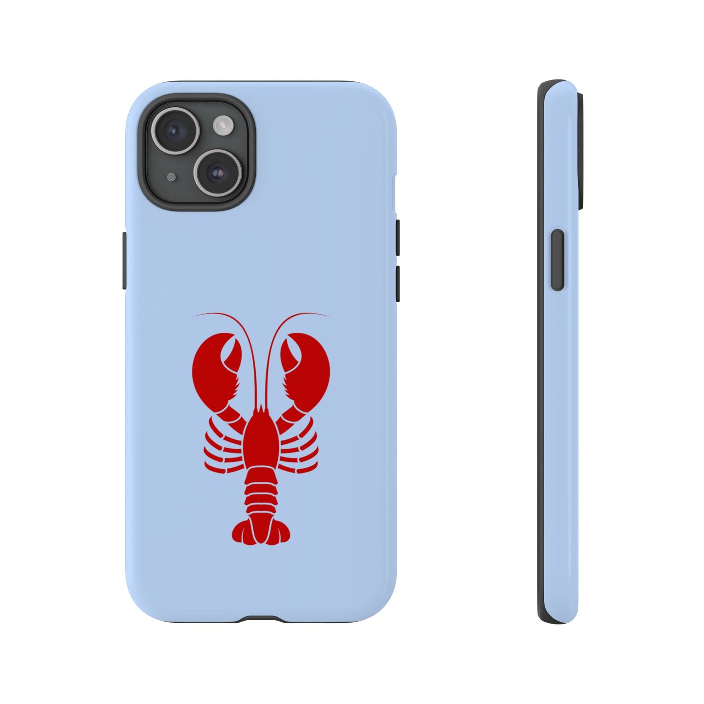 Red Lobster on Sky Blue iPhone Case