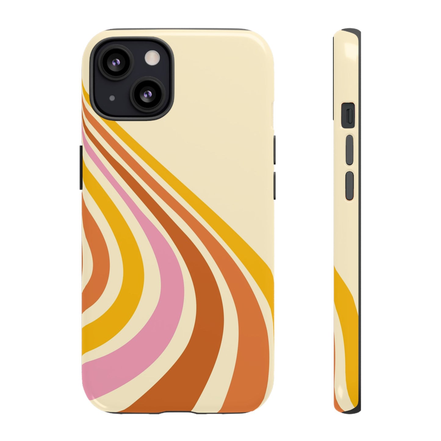 Retro Wave Swirl iPhone Case