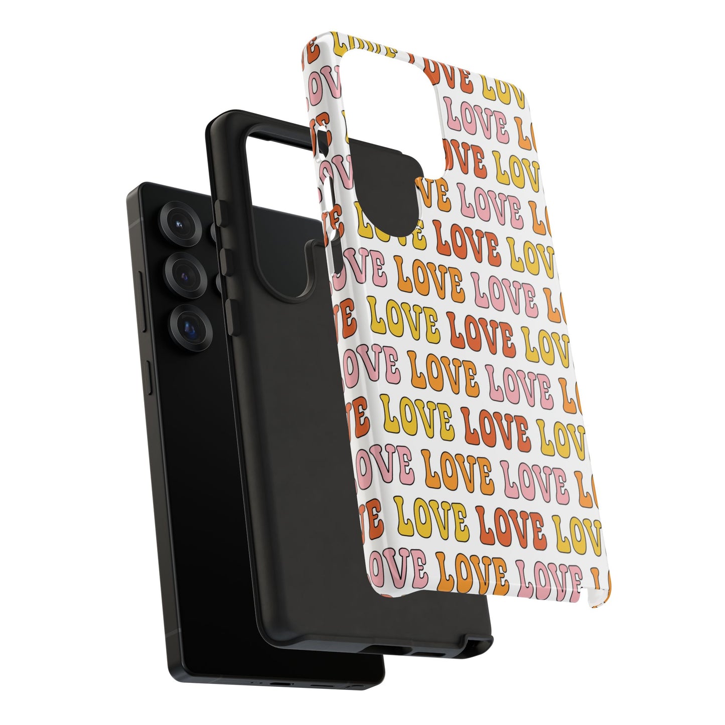 Retro LOVE Typography Samsung Case