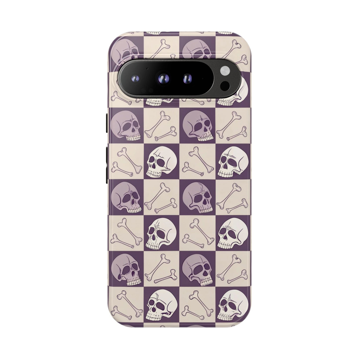 Skull & Bones Checkered Google Pixel Case
