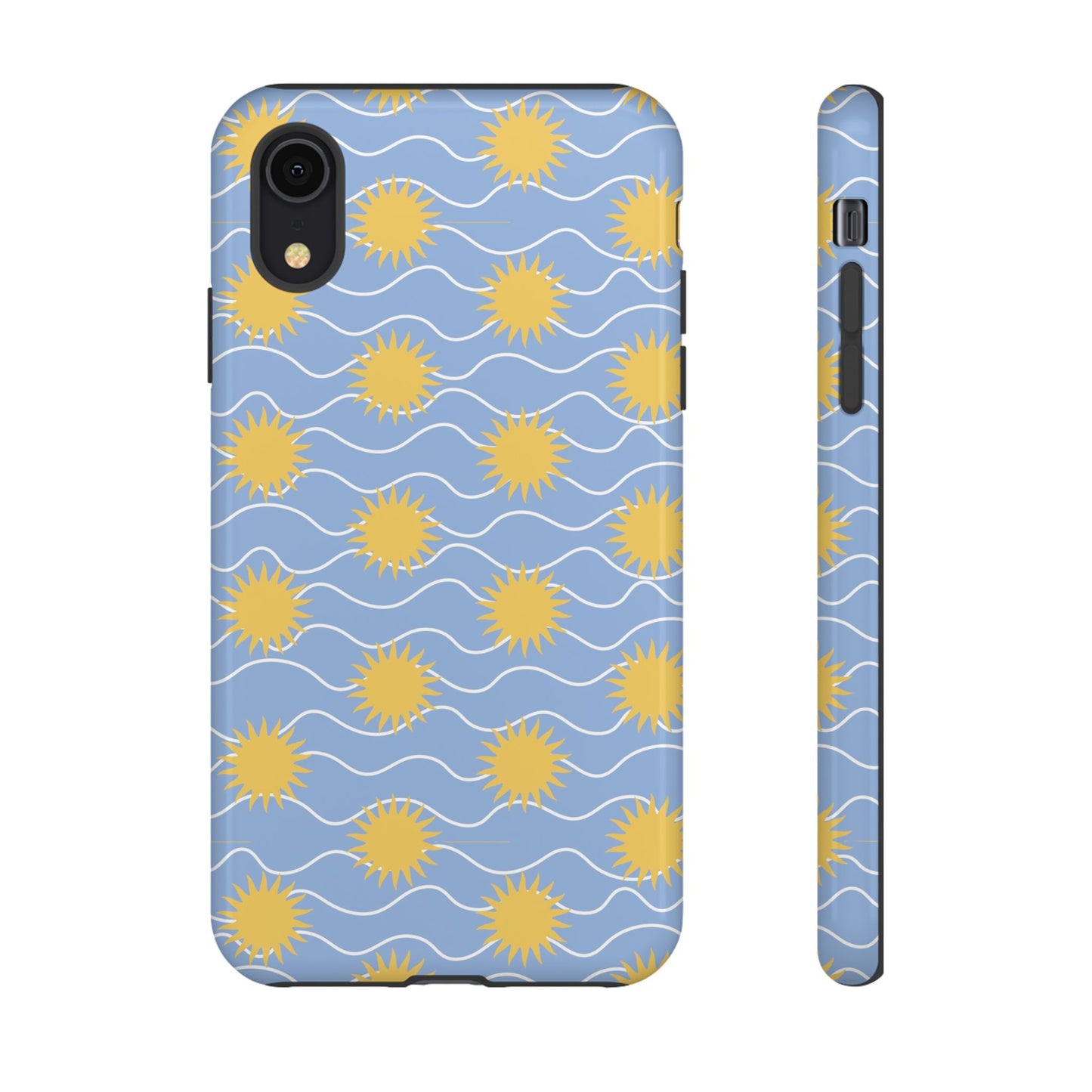 Sunny Waves Blue iPhone Case