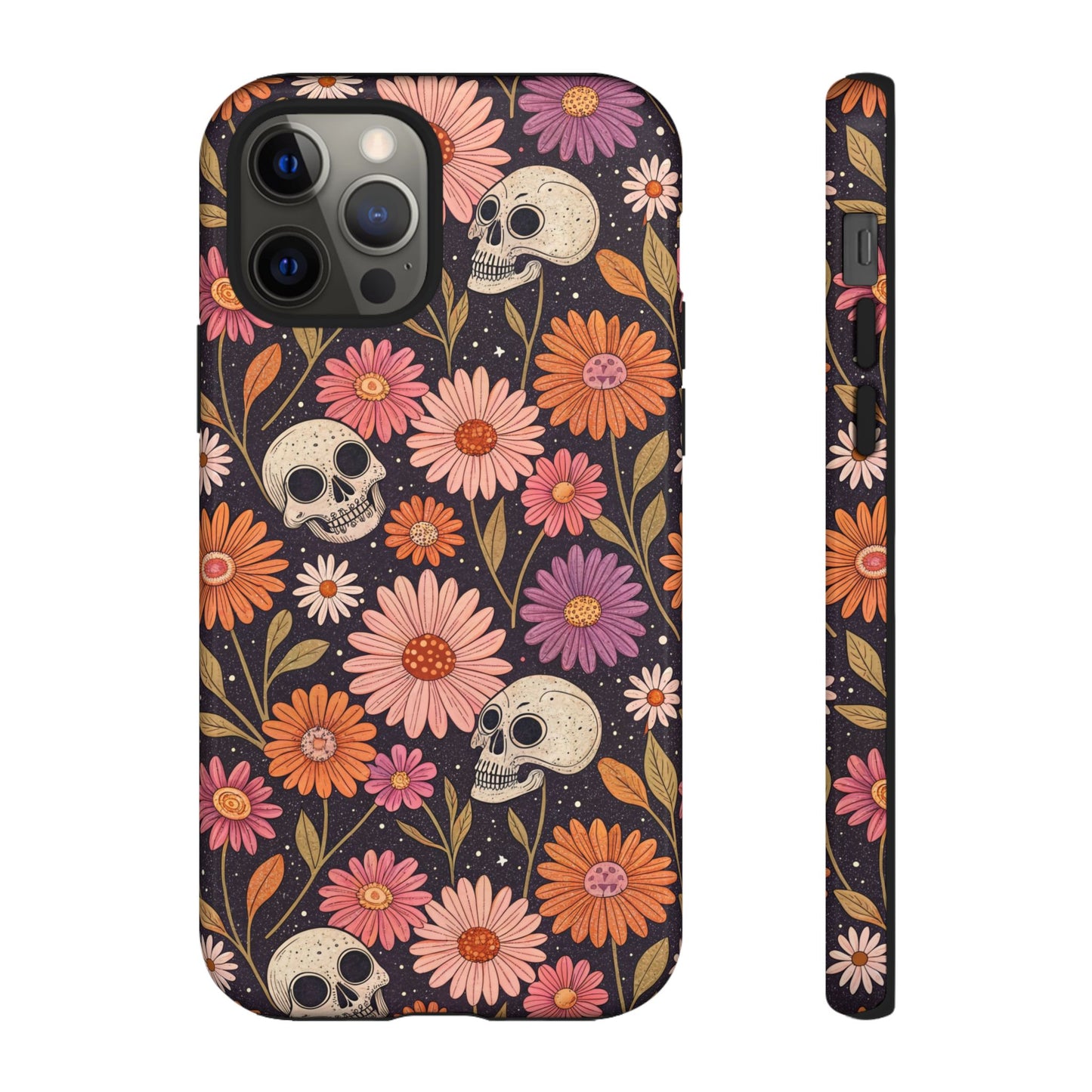 Skulls & Fall Florals iPhone Case