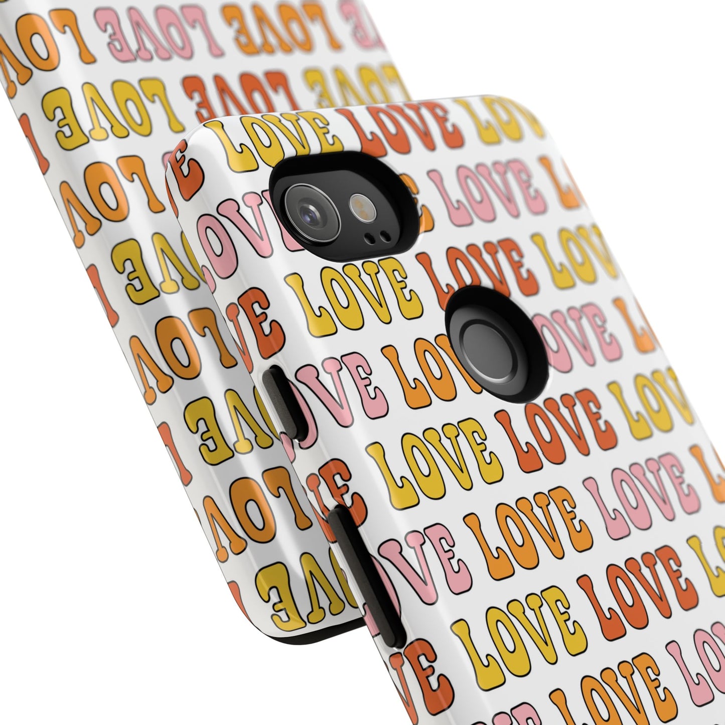 Retro LOVE Typography Google Pixel Case