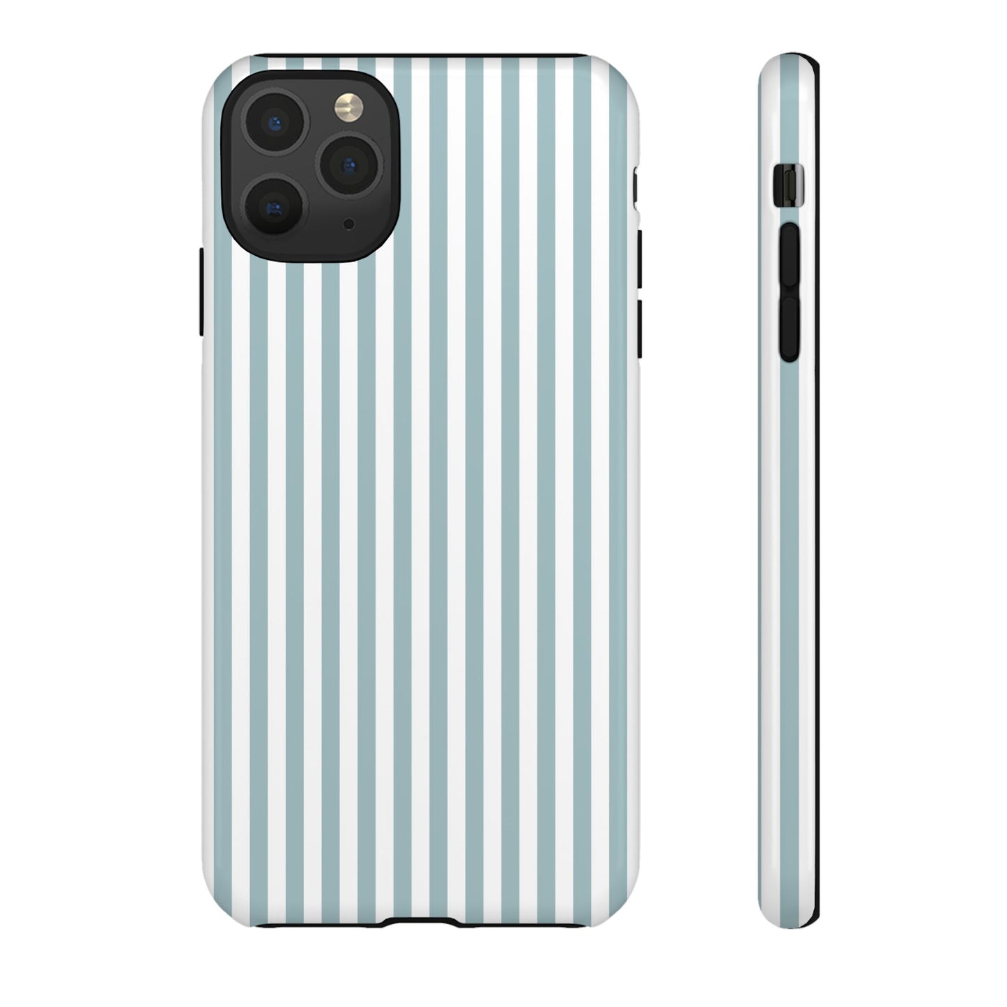 Blue & White Stripe iPhone Case