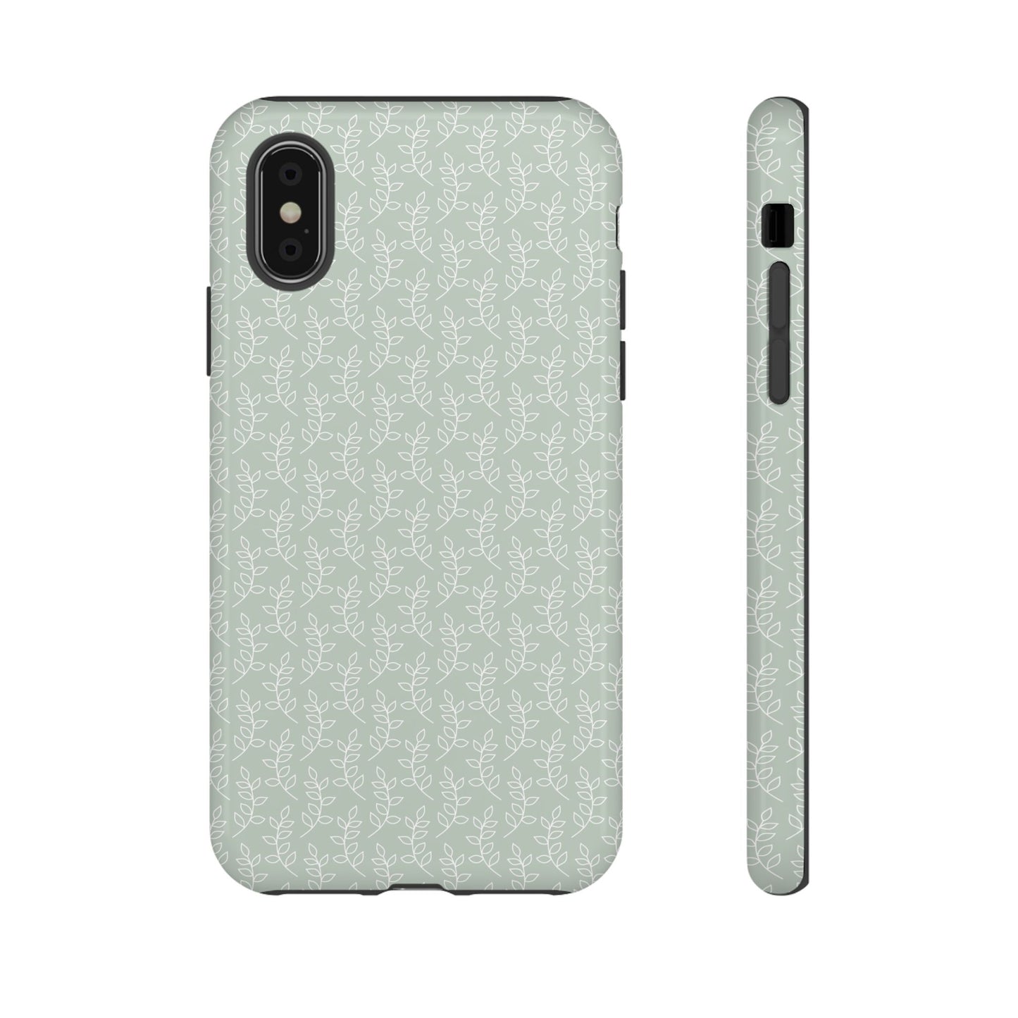 Minimal Leaf Print iPhone Case