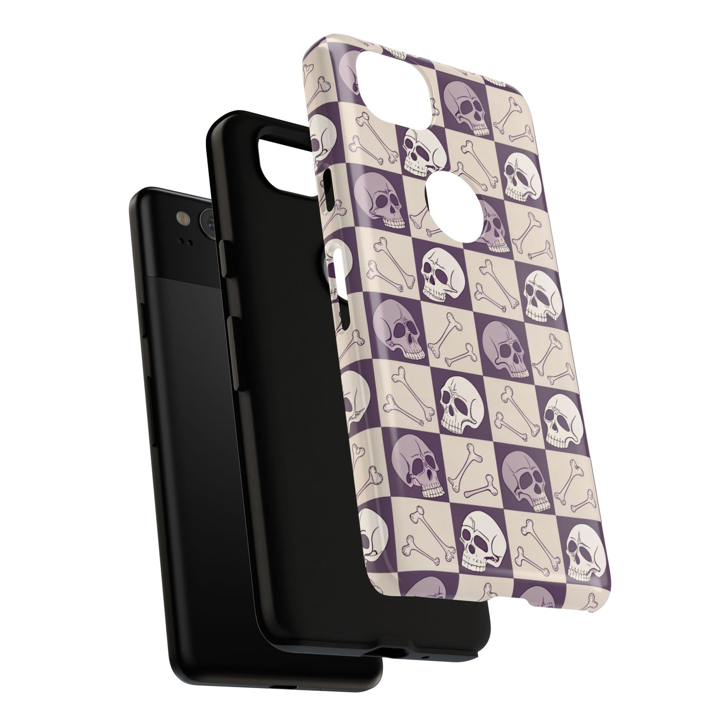 Skull & Bones Checkered Google Pixel Case