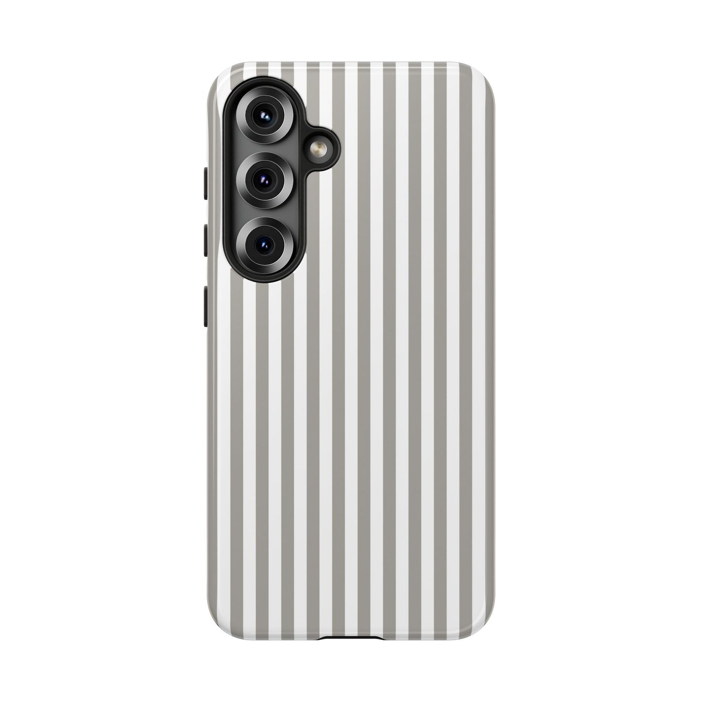 Gray & White Stripe Samsung Case