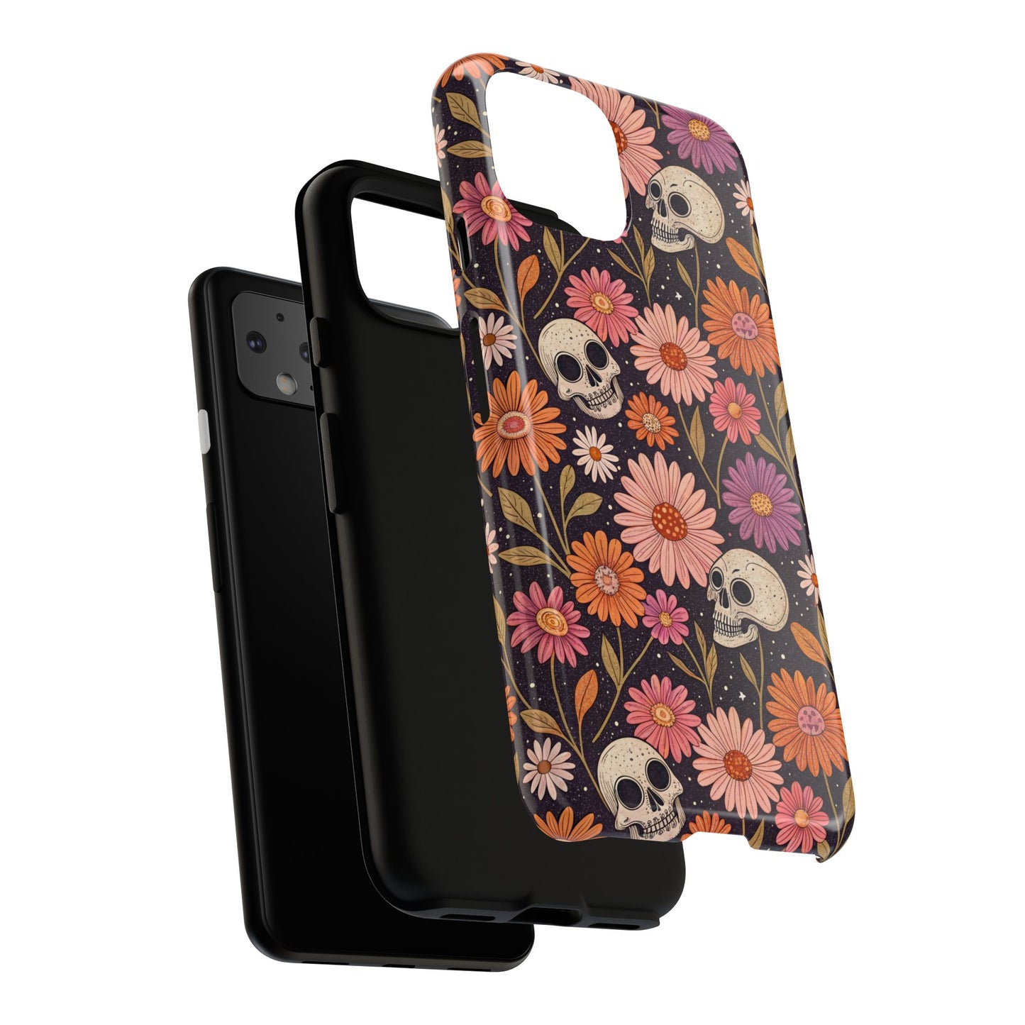 Skulls & Fall Florals Google Pixel Case