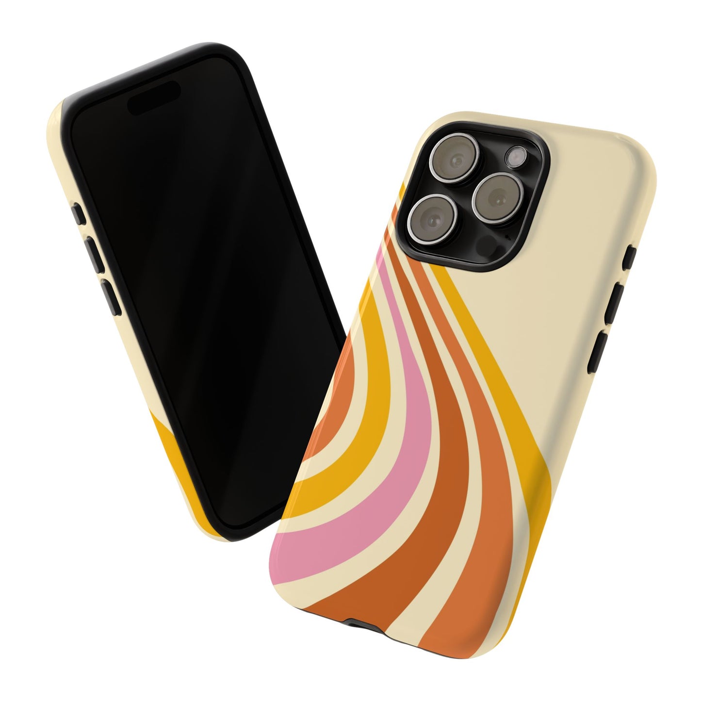 Retro Wave Swirl iPhone Case