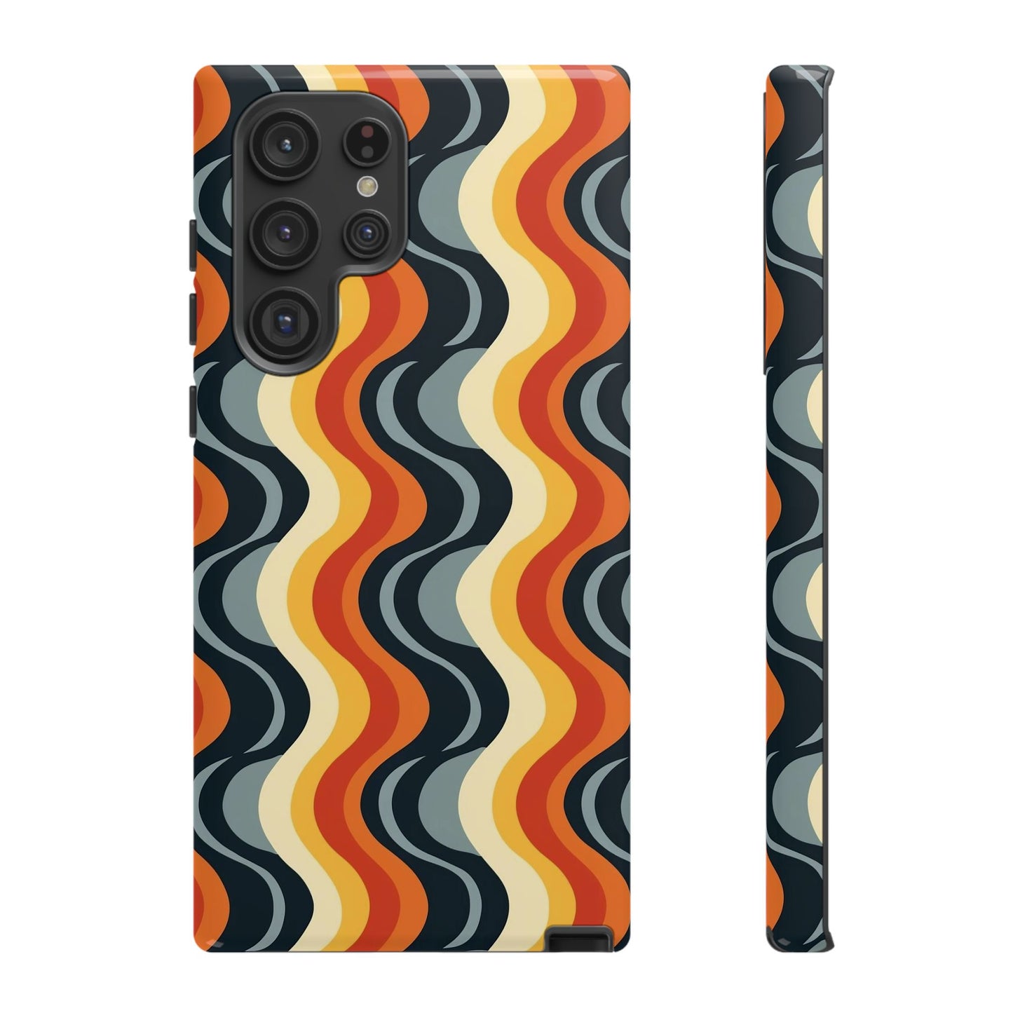 Retro Wavy Stripe Samsung Phone Case
