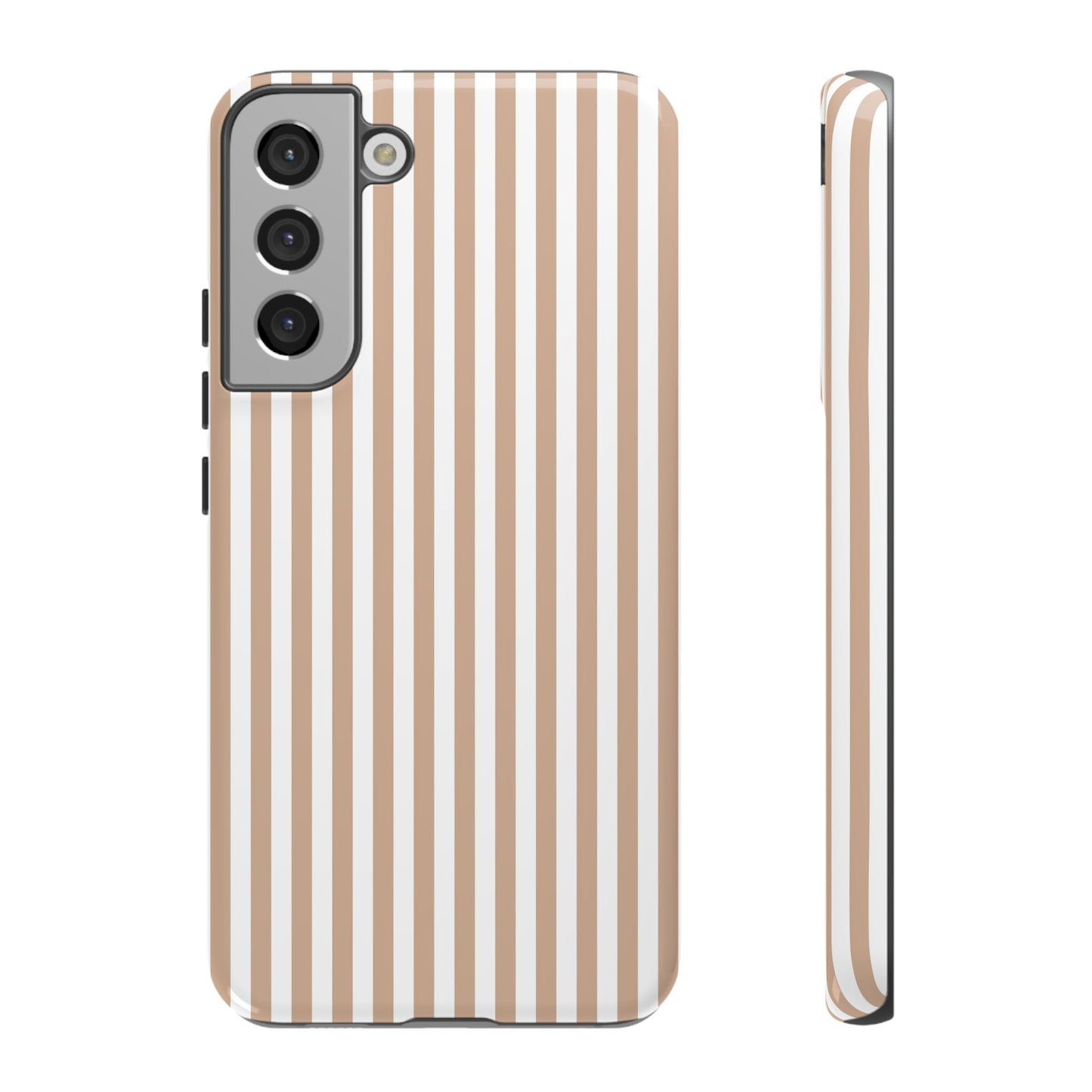 Tan & White Stripe Samsung Case