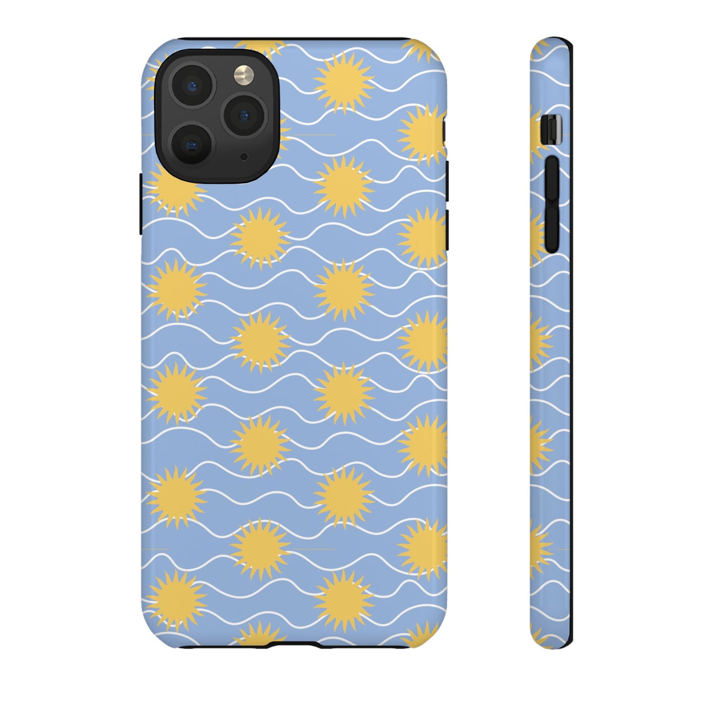 Sunny Waves Blue iPhone Case