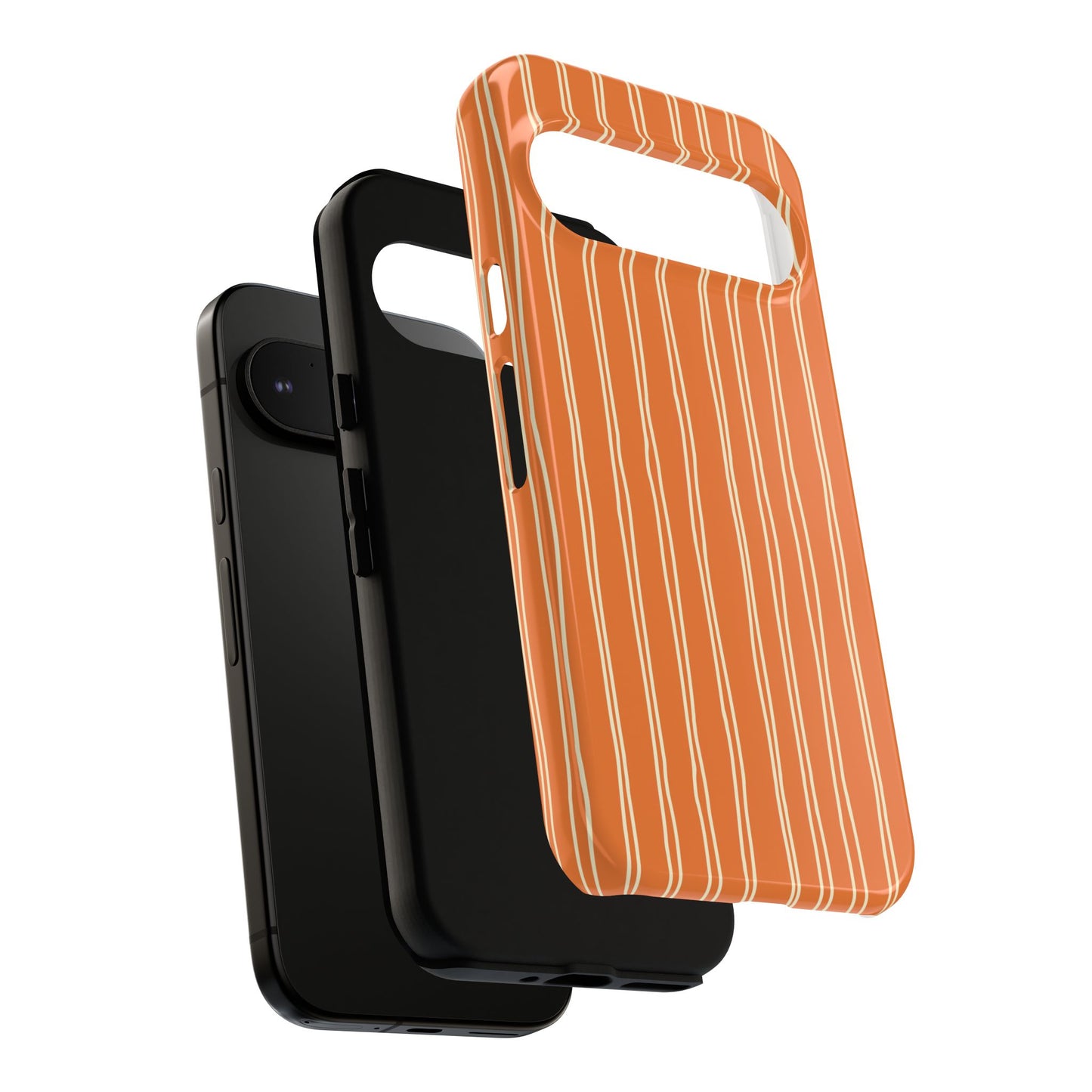 Orange Vertical Stripe Phone Google Pixel Case