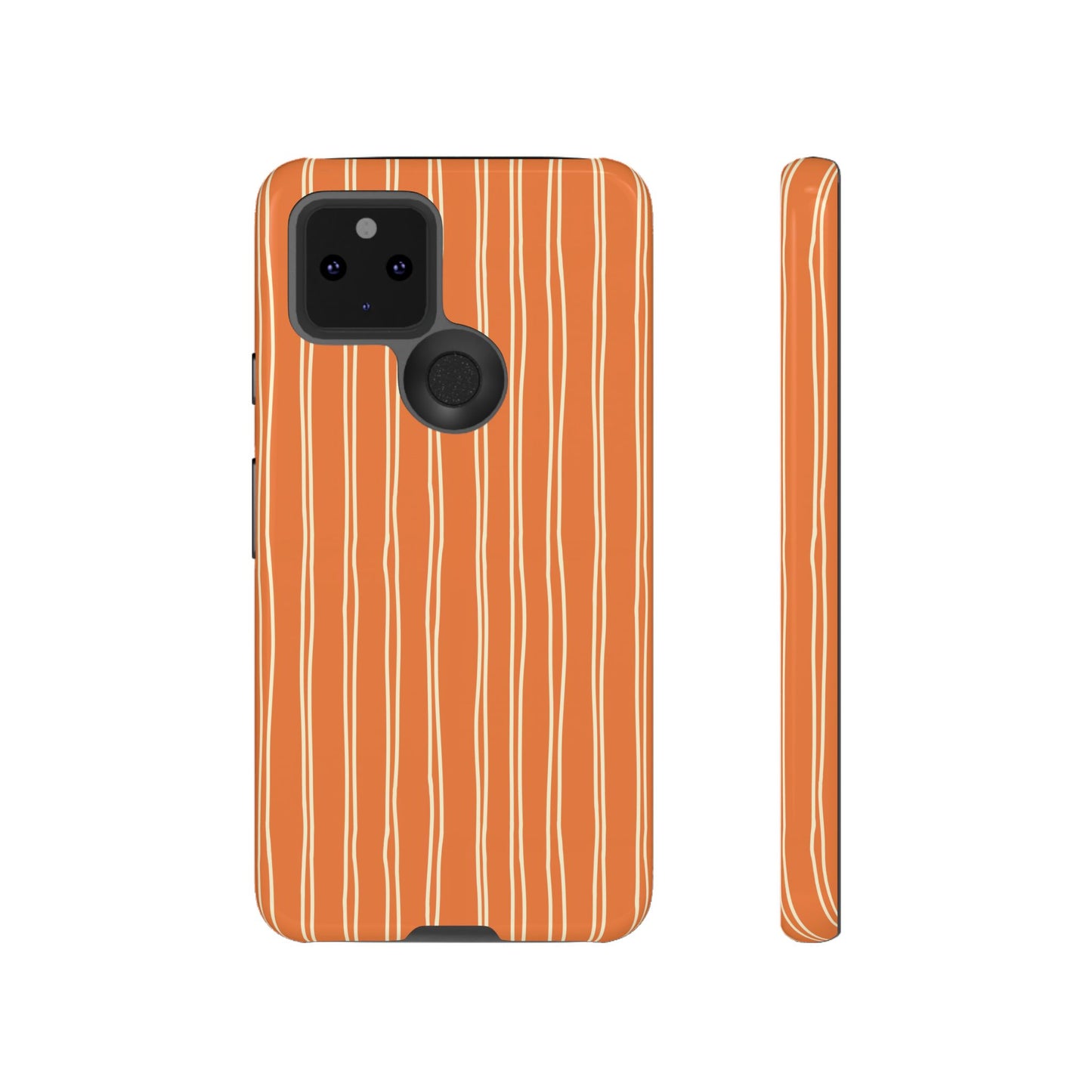 Orange Vertical Stripe Phone Google Pixel Case