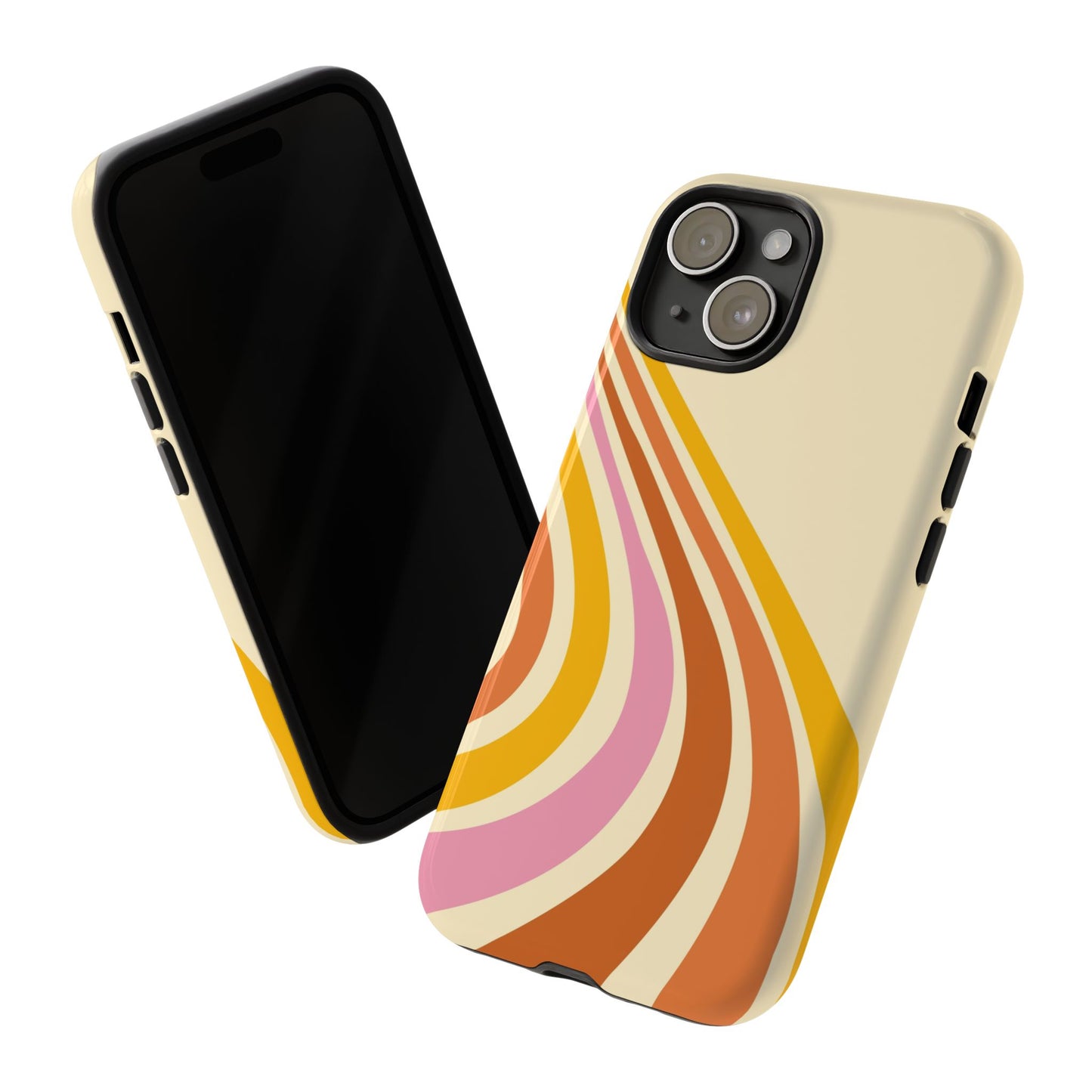 Retro Wave Swirl iPhone Case