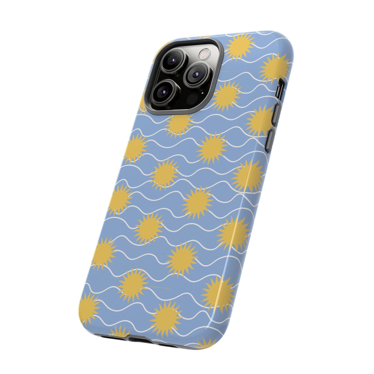 Sunny Waves Blue iPhone Case