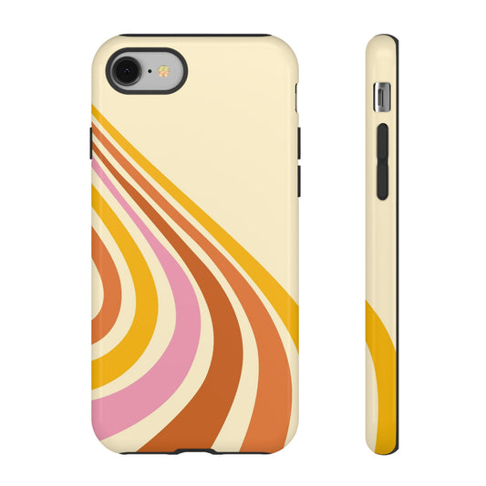 Retro Wave Swirl iPhone Case