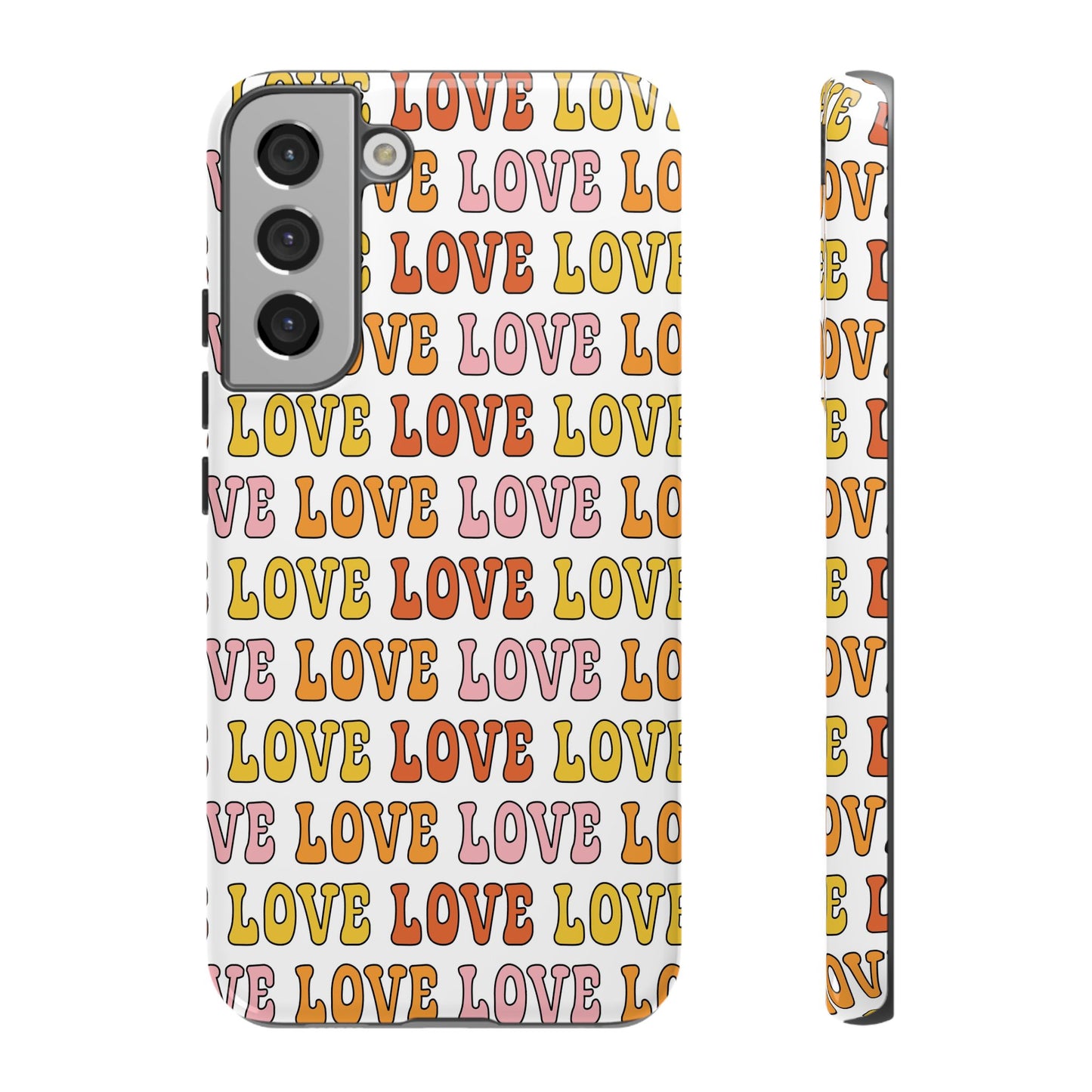 Retro LOVE Typography Samsung Case