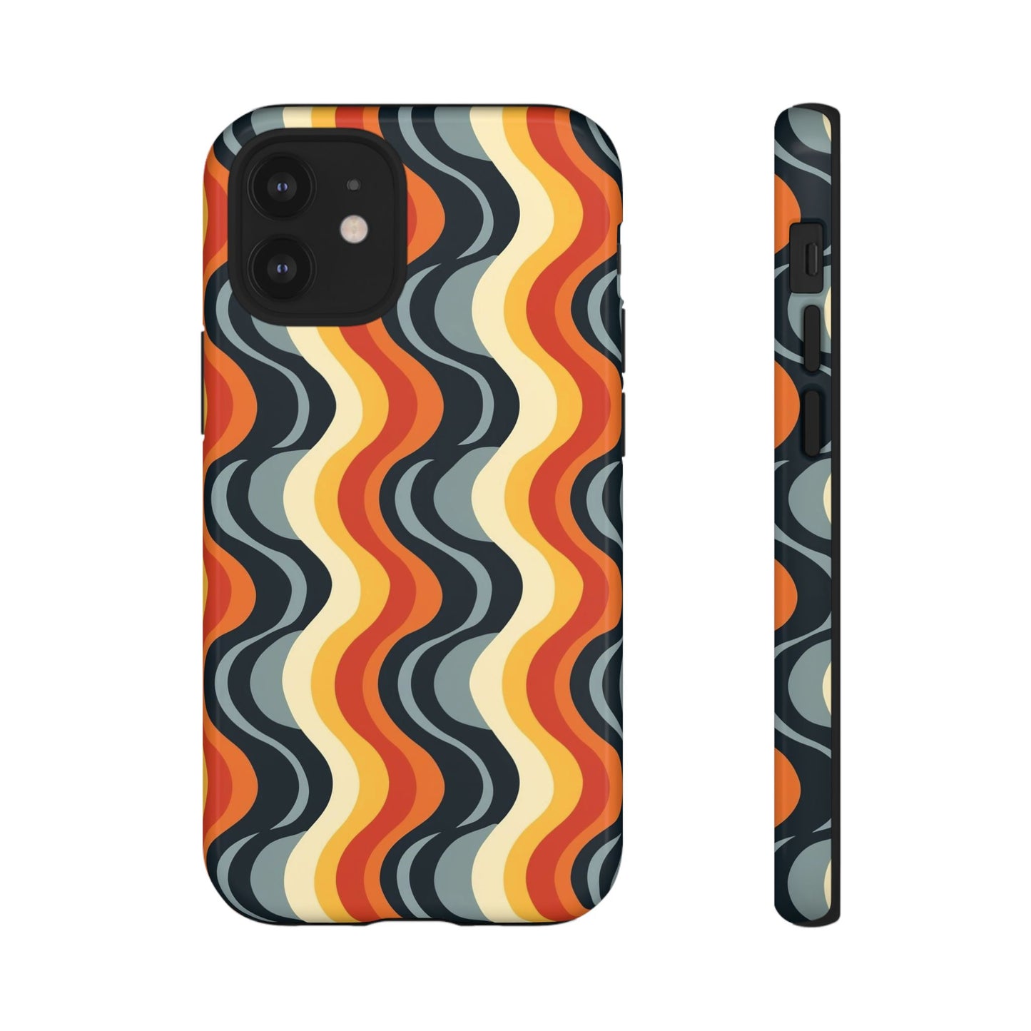 Retro Wavy Stripe iPhone Case