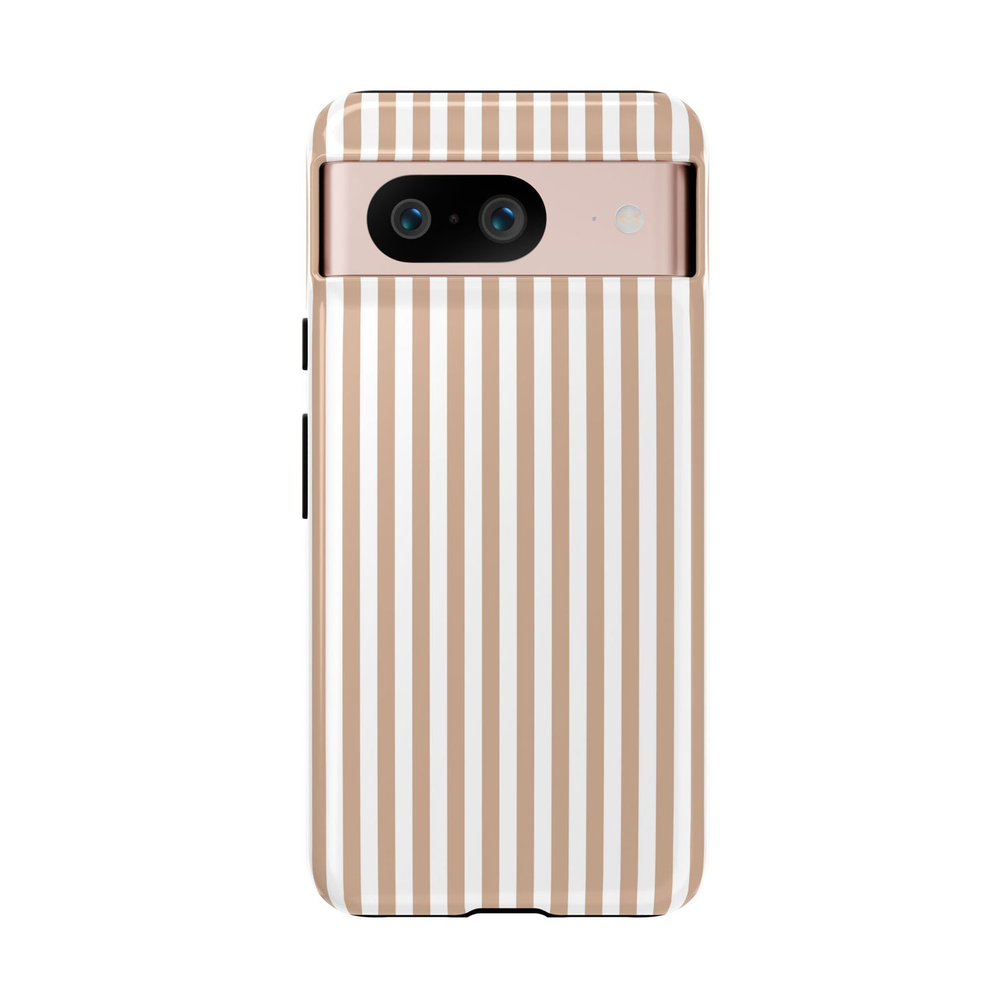 Tan & White Stripe Google Pixel Case