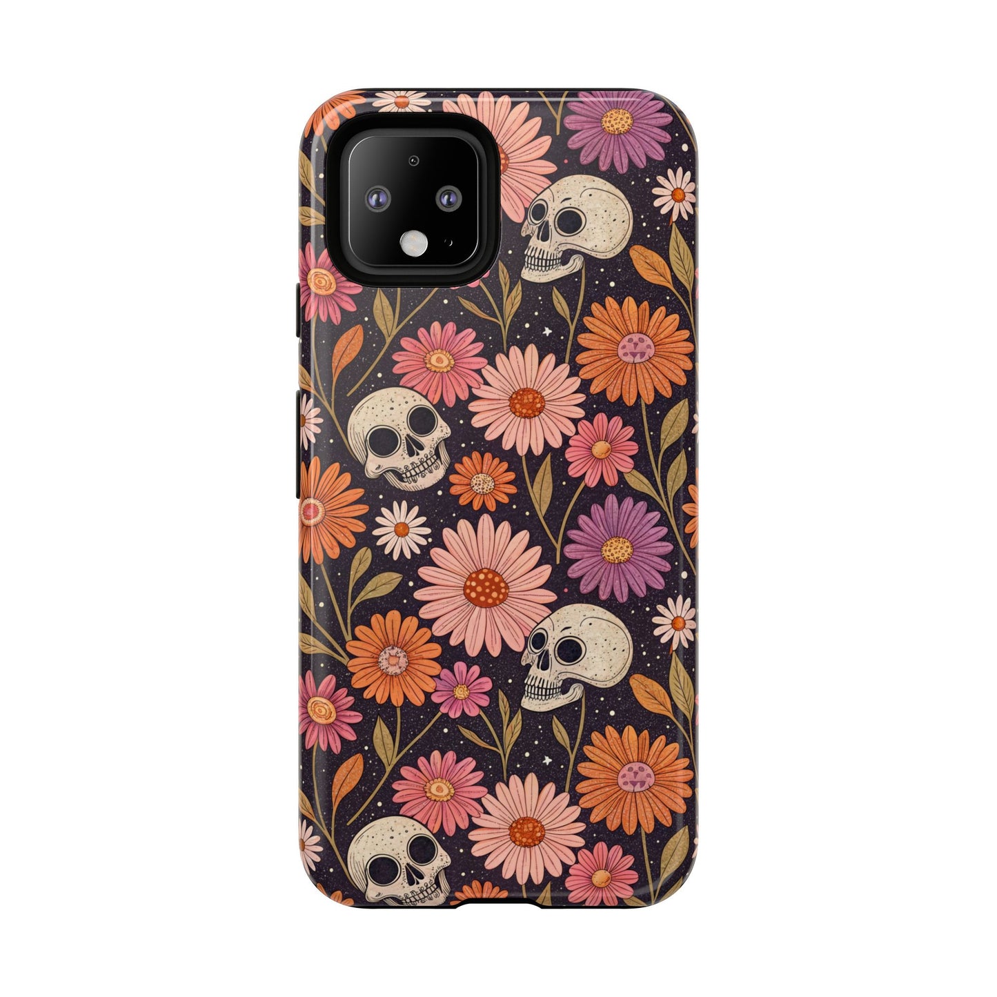 Skulls & Fall Florals Google Pixel Case