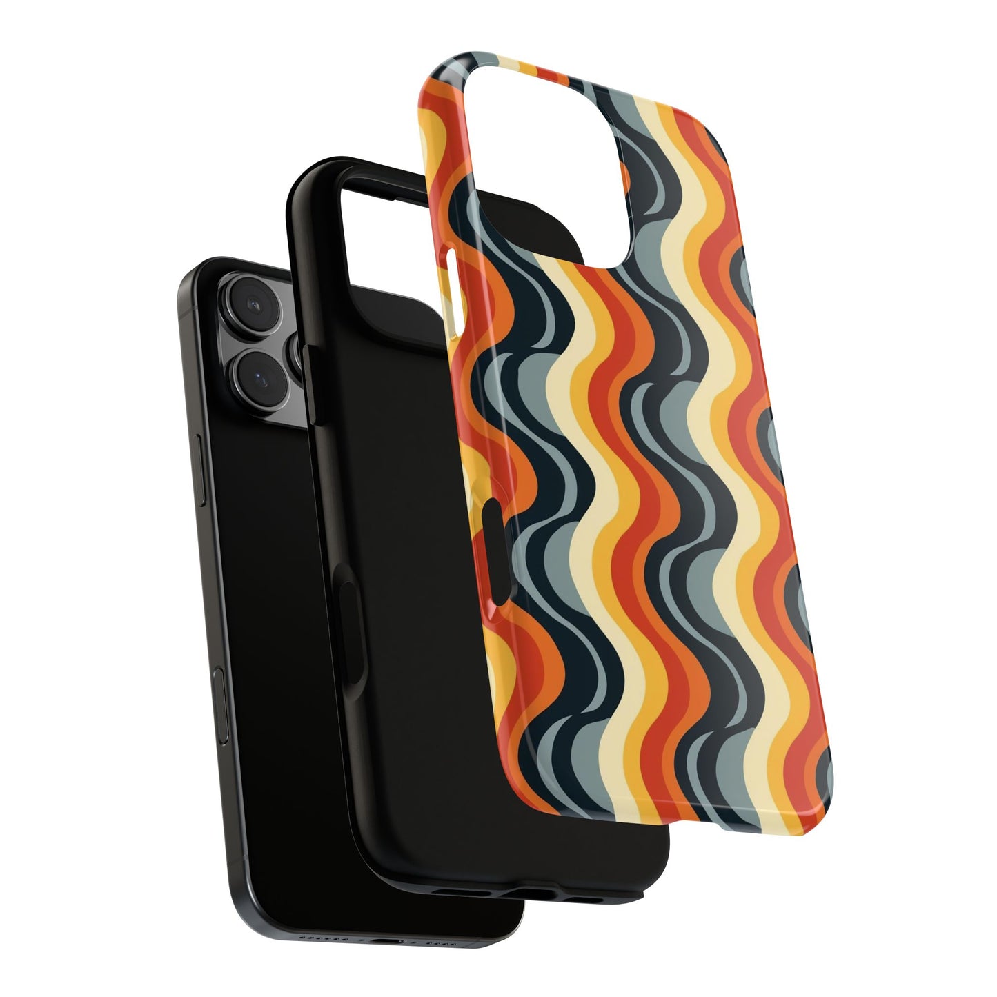 Retro Wavy Stripe iPhone Case