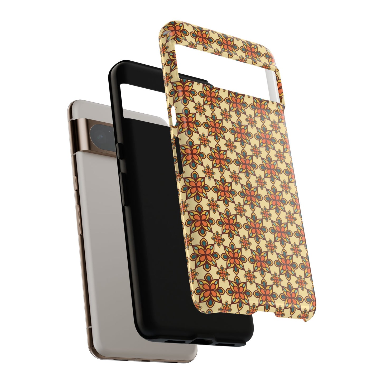 Retro Mandala Floral Google Pixel Case