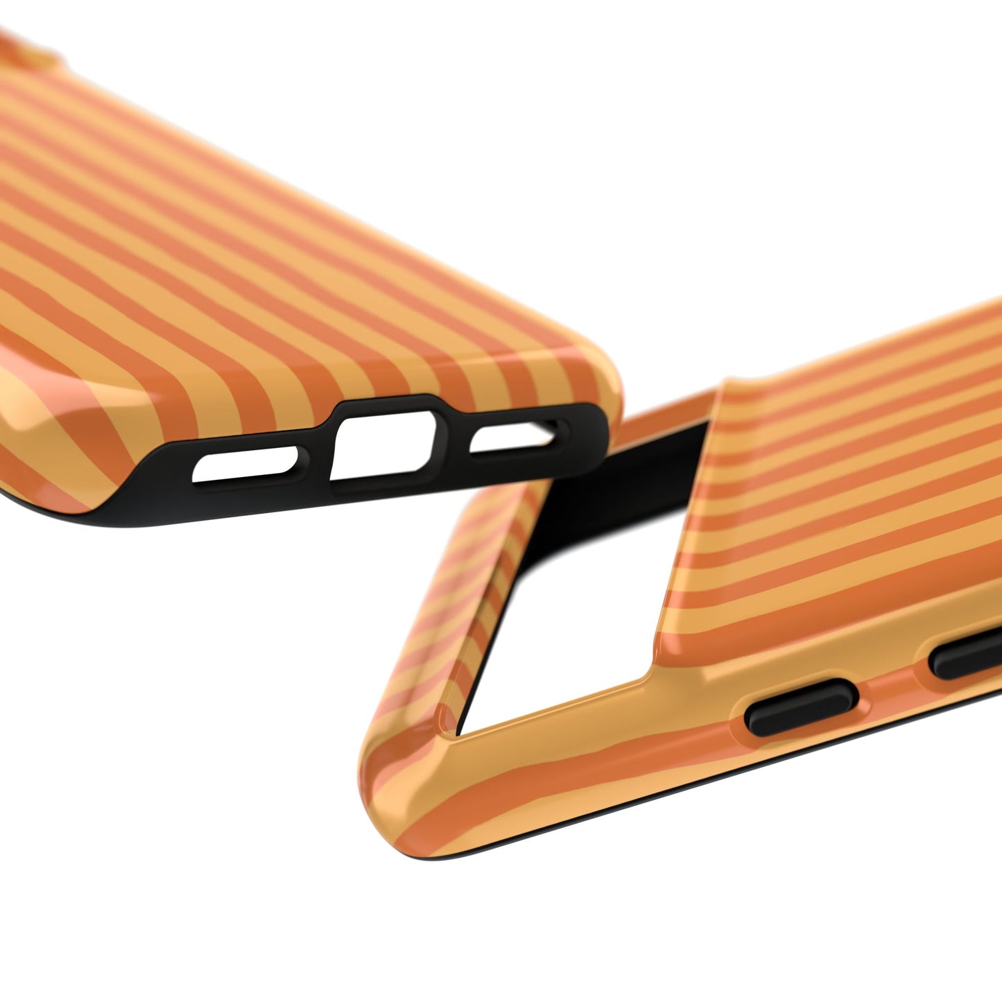 Orange Wavy Stripe Google Pixel Case