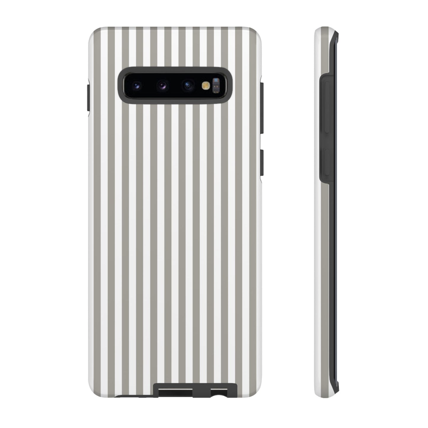 Gray & White Stripe Samsung Case