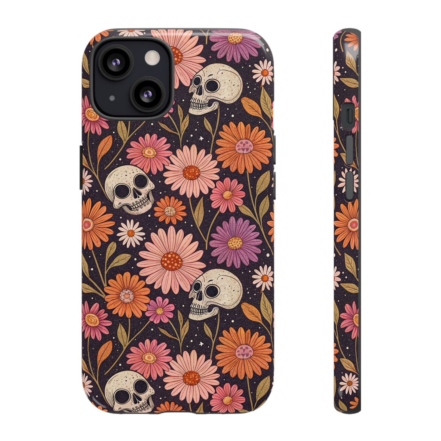Skulls & Fall Florals iPhone Case