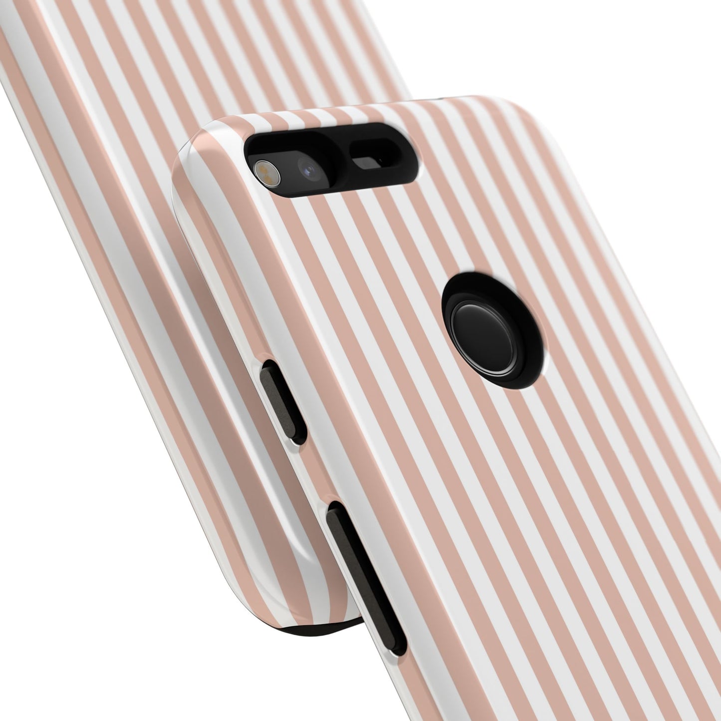 Blush & White Stripe Google Pixel Case