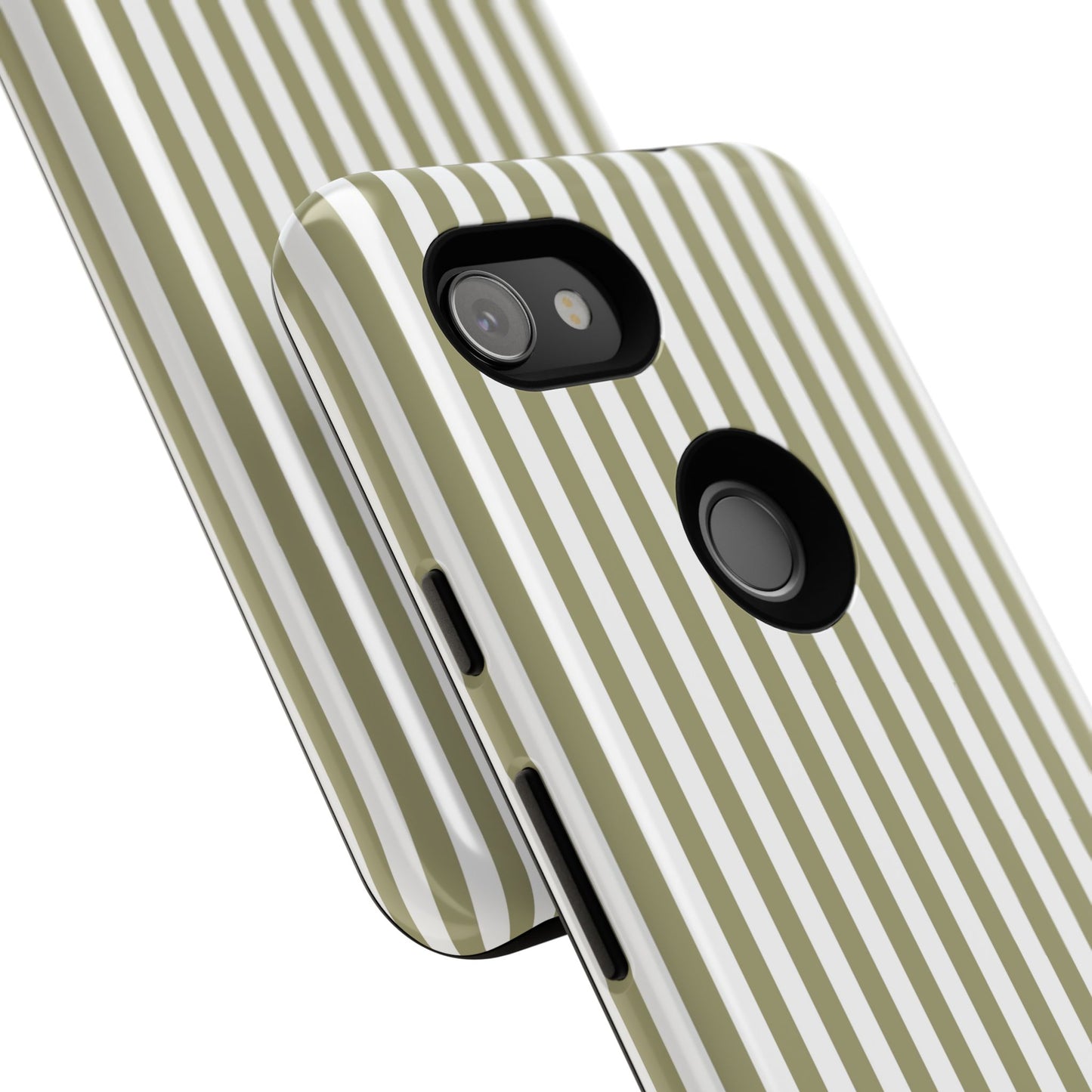 Sage & White Stripe Google Pixel Case