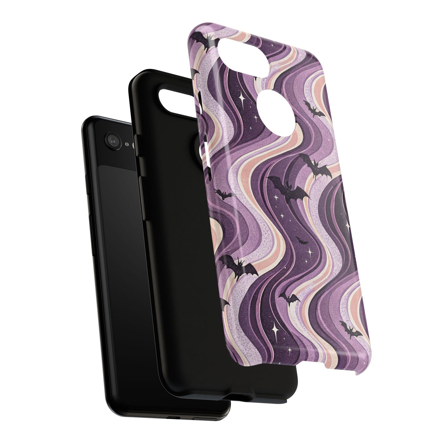 Retro Bats & Swirls Google Pixel Case