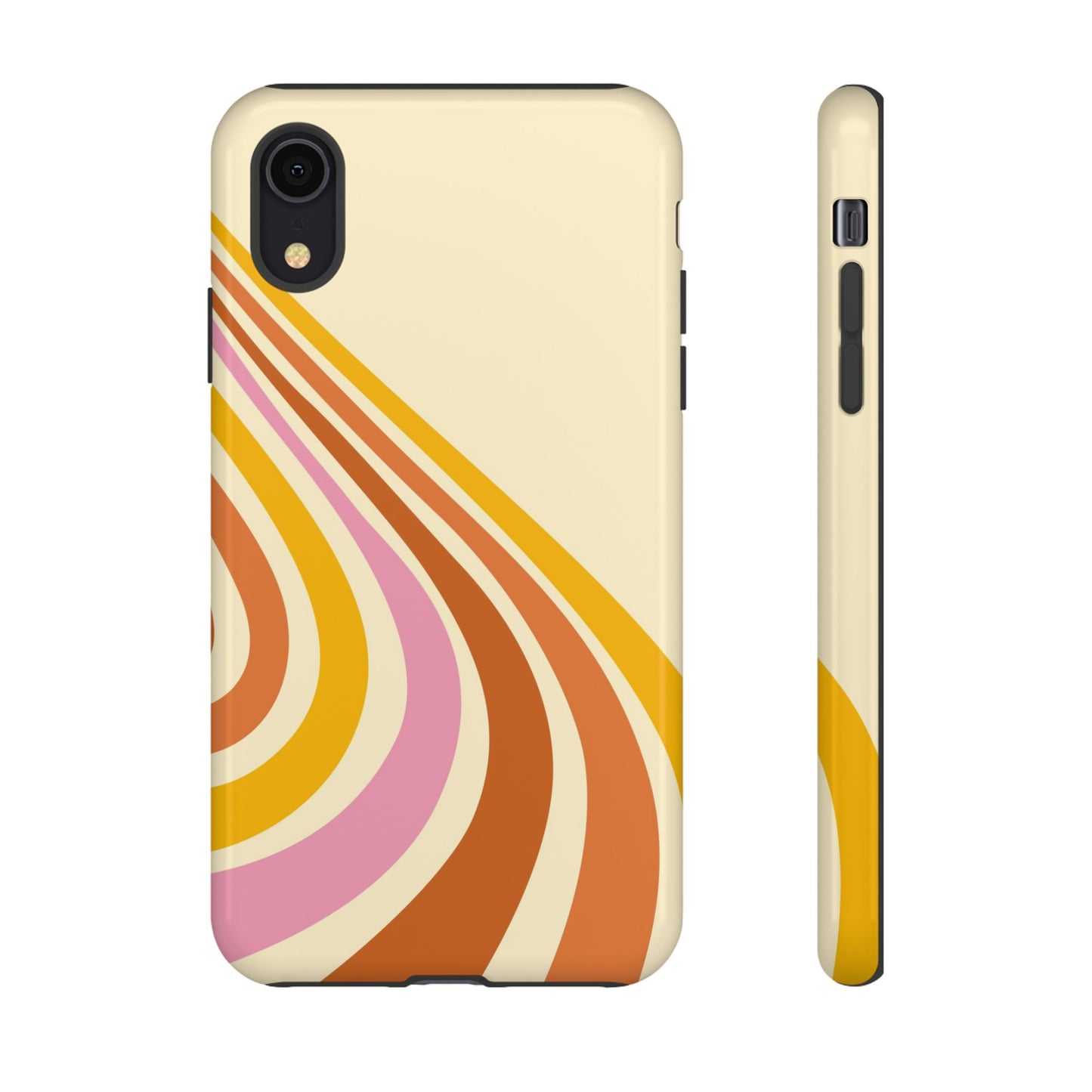 Retro Wave Swirl iPhone Case