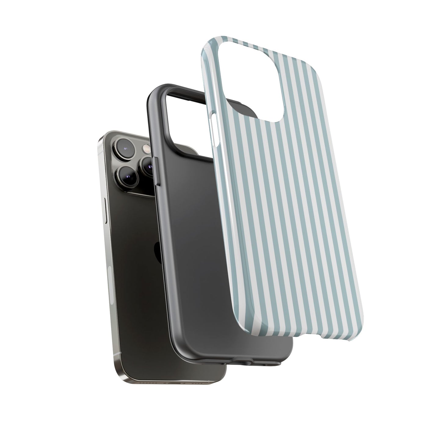 Blue & White Stripe iPhone Case