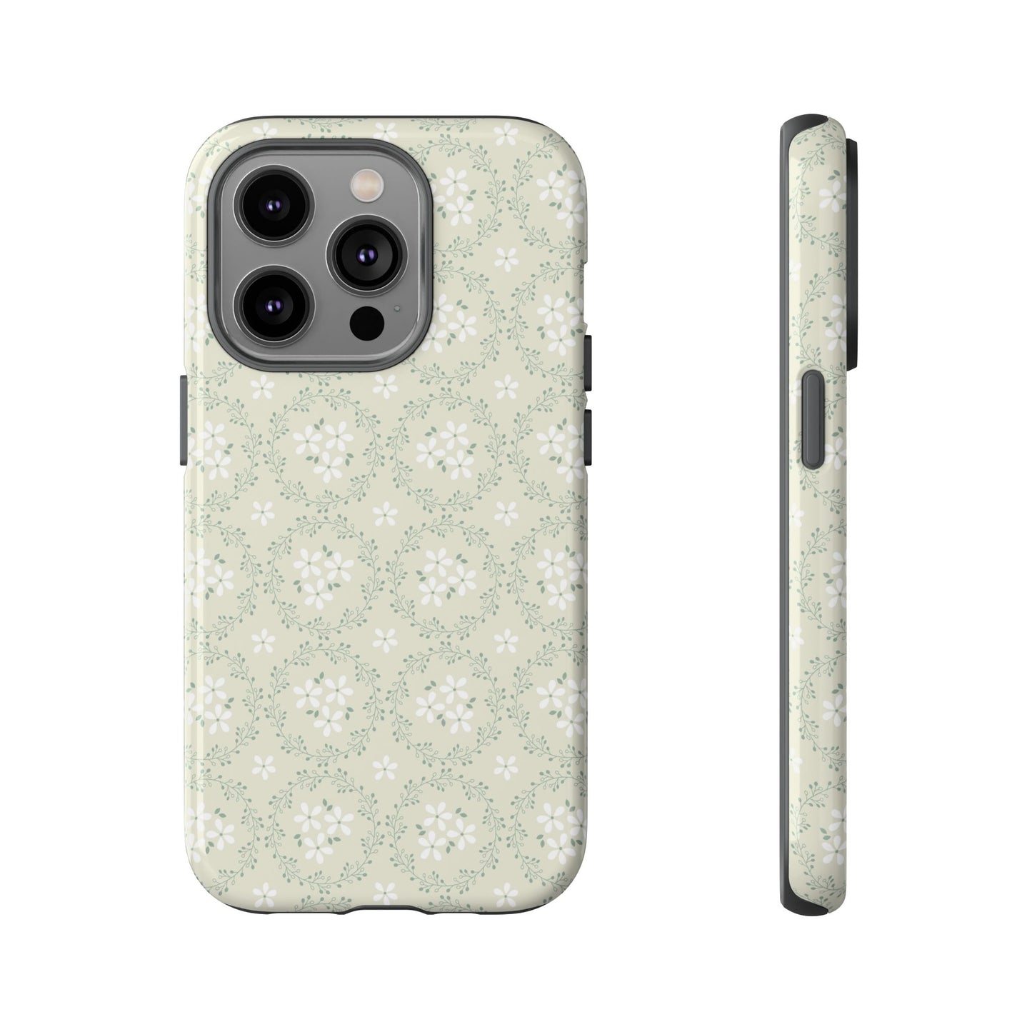 Vintage Daisy Wreath iPhone Case