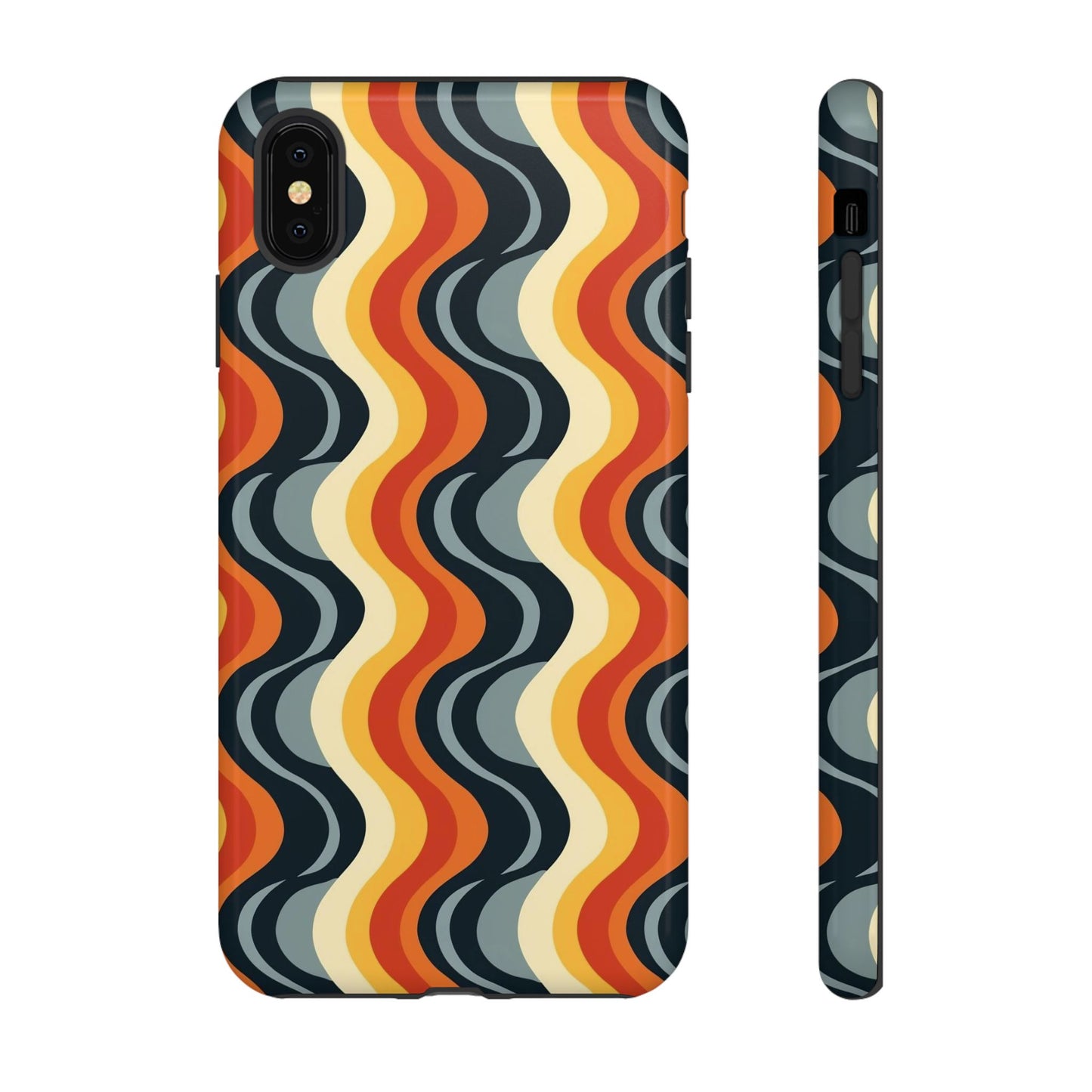 Retro Wavy Stripe iPhone Case