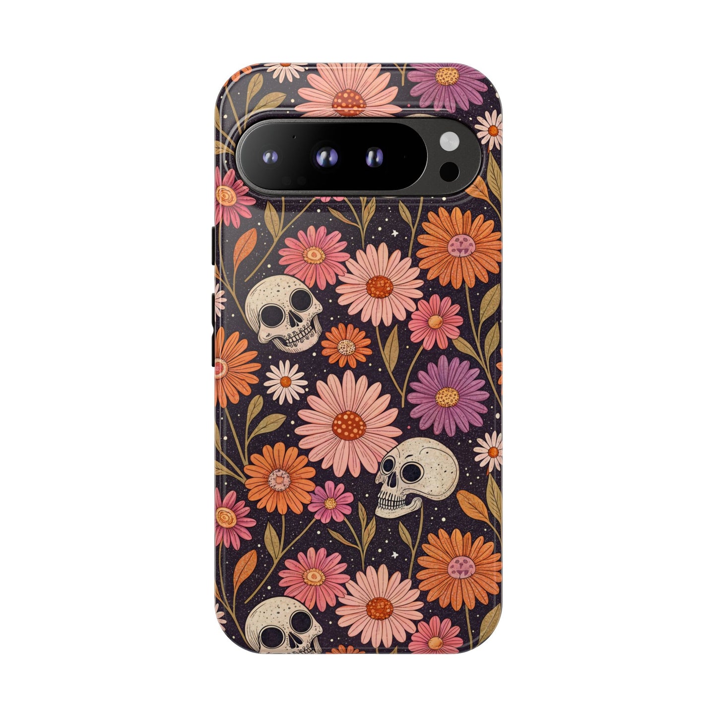Skulls & Fall Florals Google Pixel Case