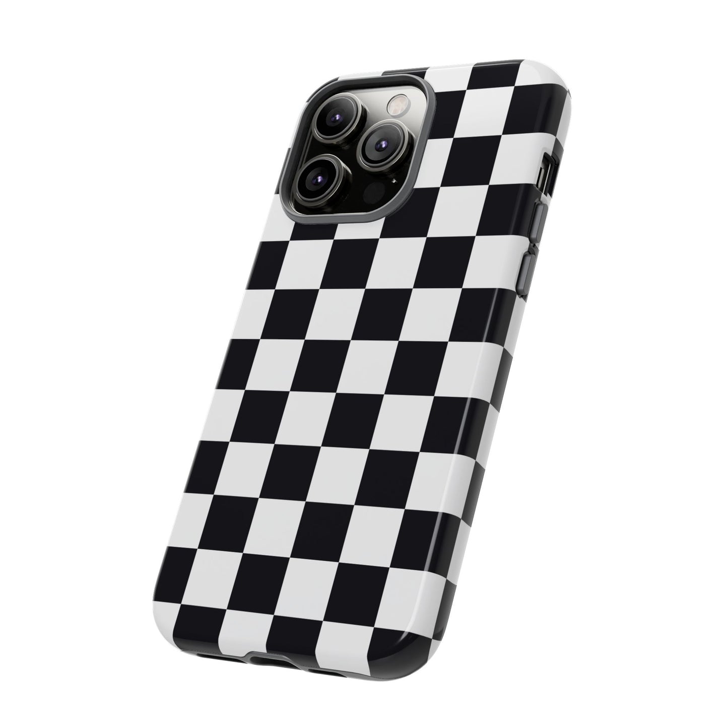 Black & White Checkerboard iPhone Case