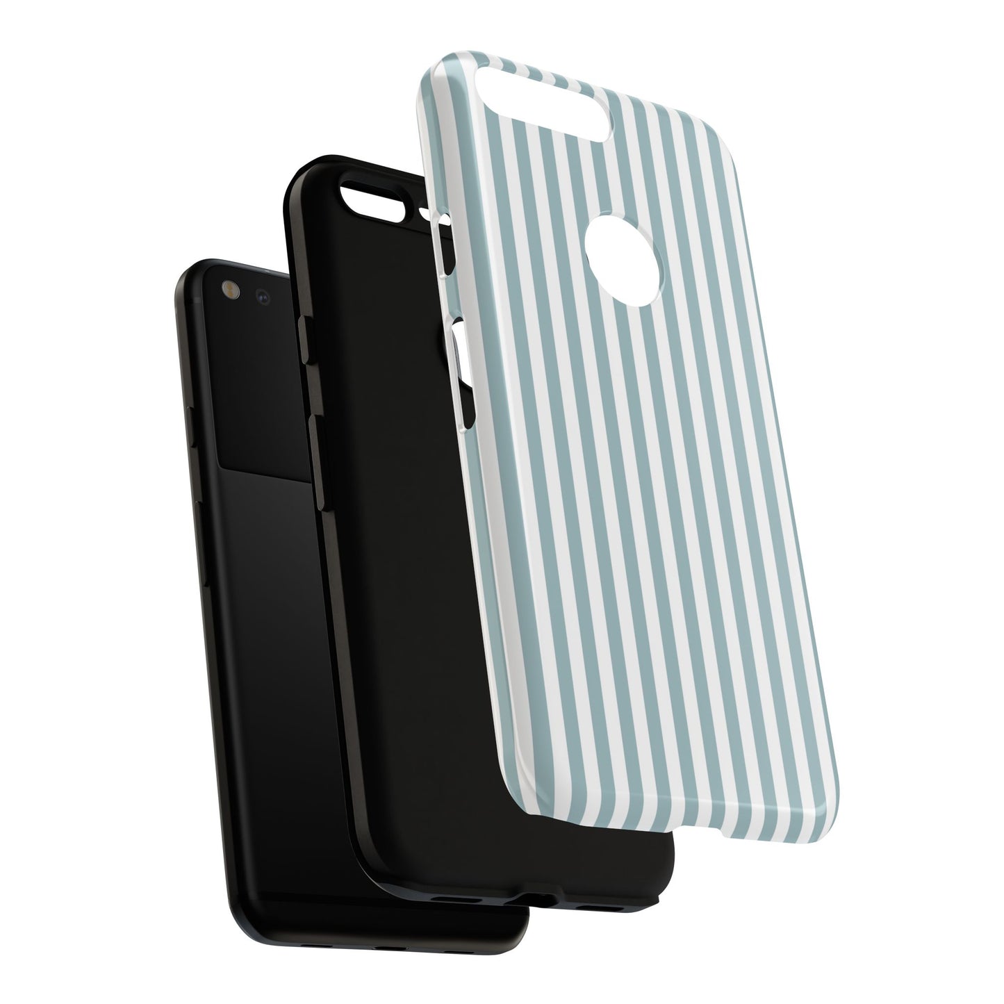 Blue & White Stripe Google Pixel Case