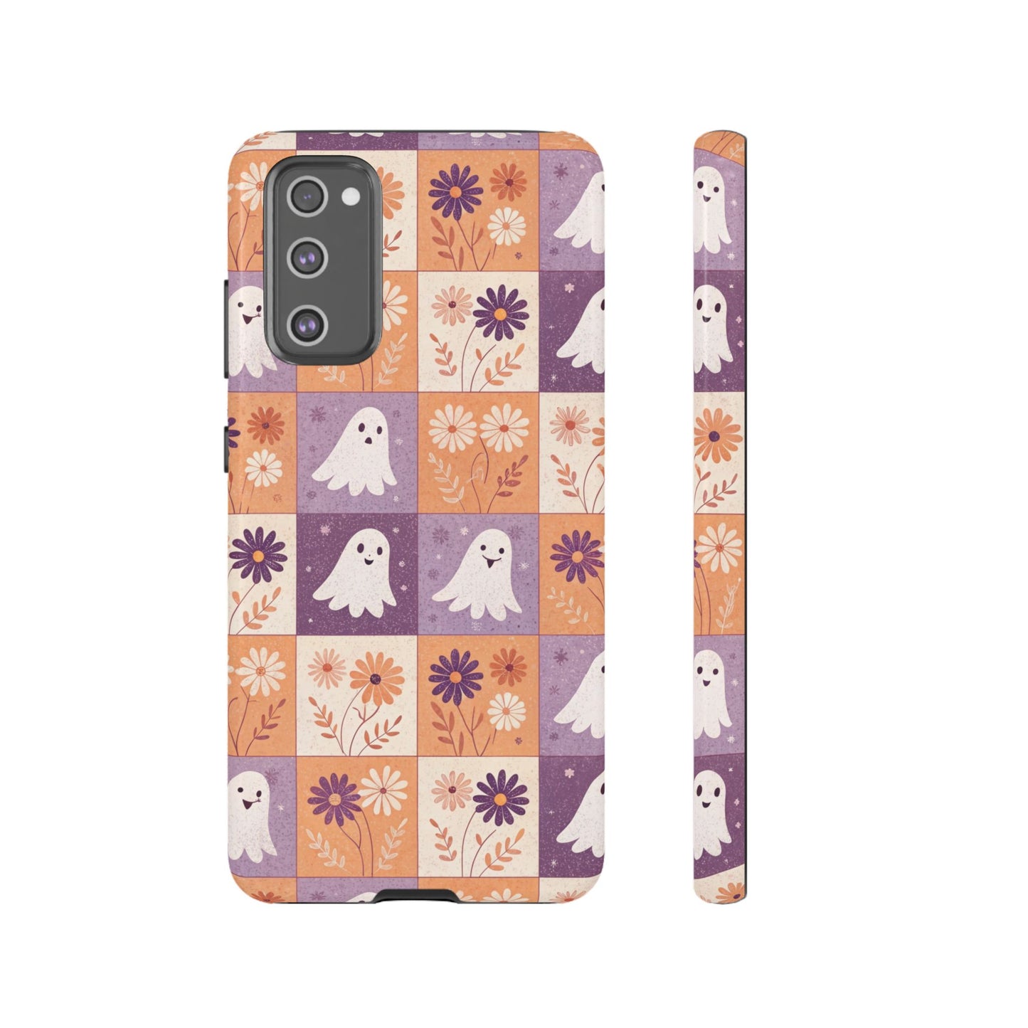 Ghost Floral Checkerboard Samsung Case