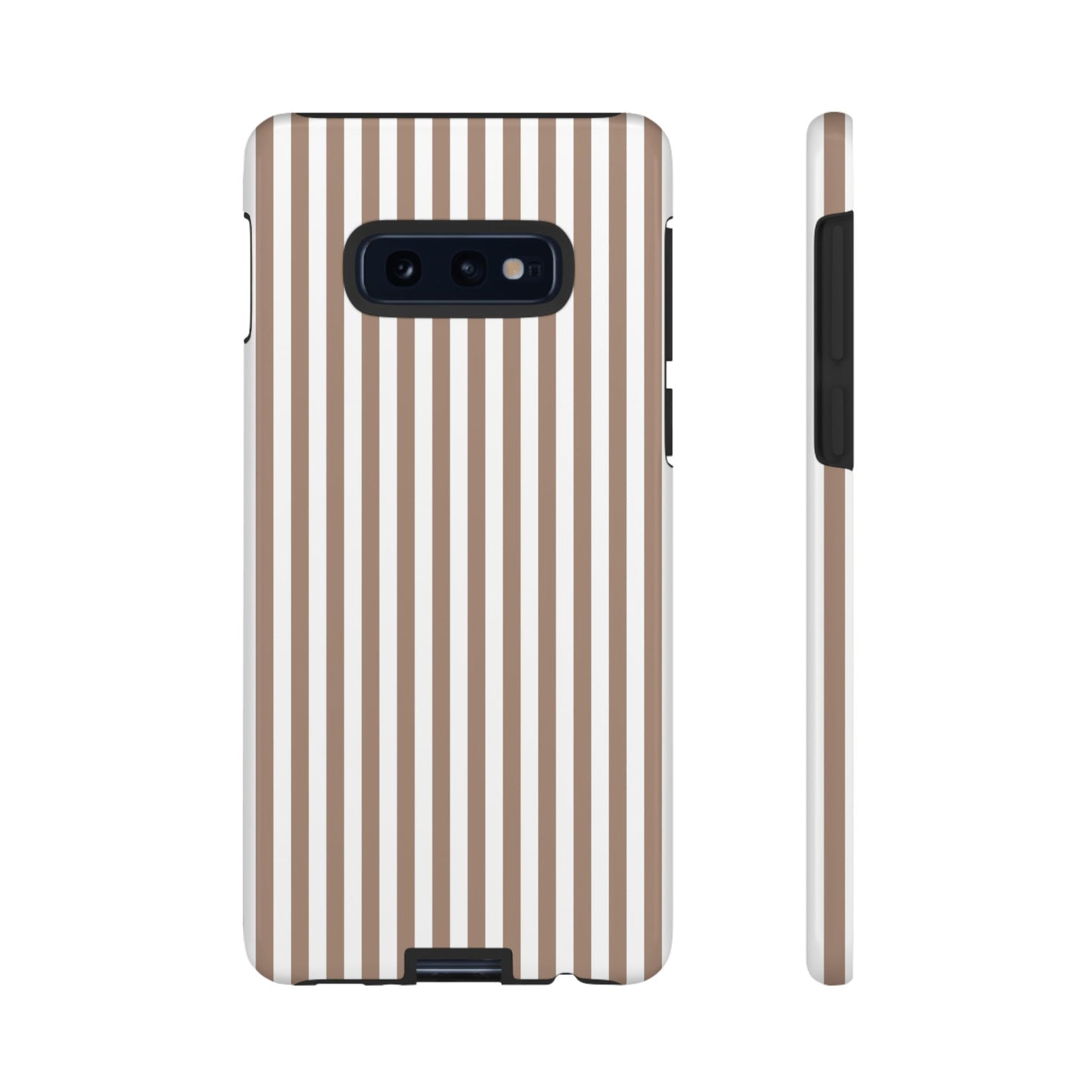 Beige & White Stripe Samsung Case