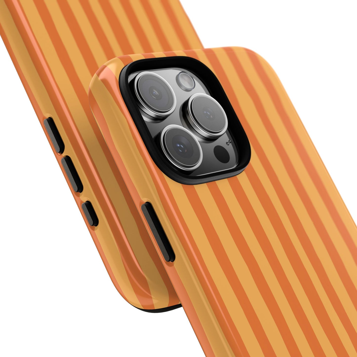 Orange Wavy Stripe iPhone Case
