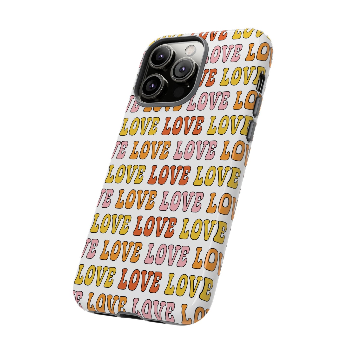 Retro LOVE Typography iPhone Case