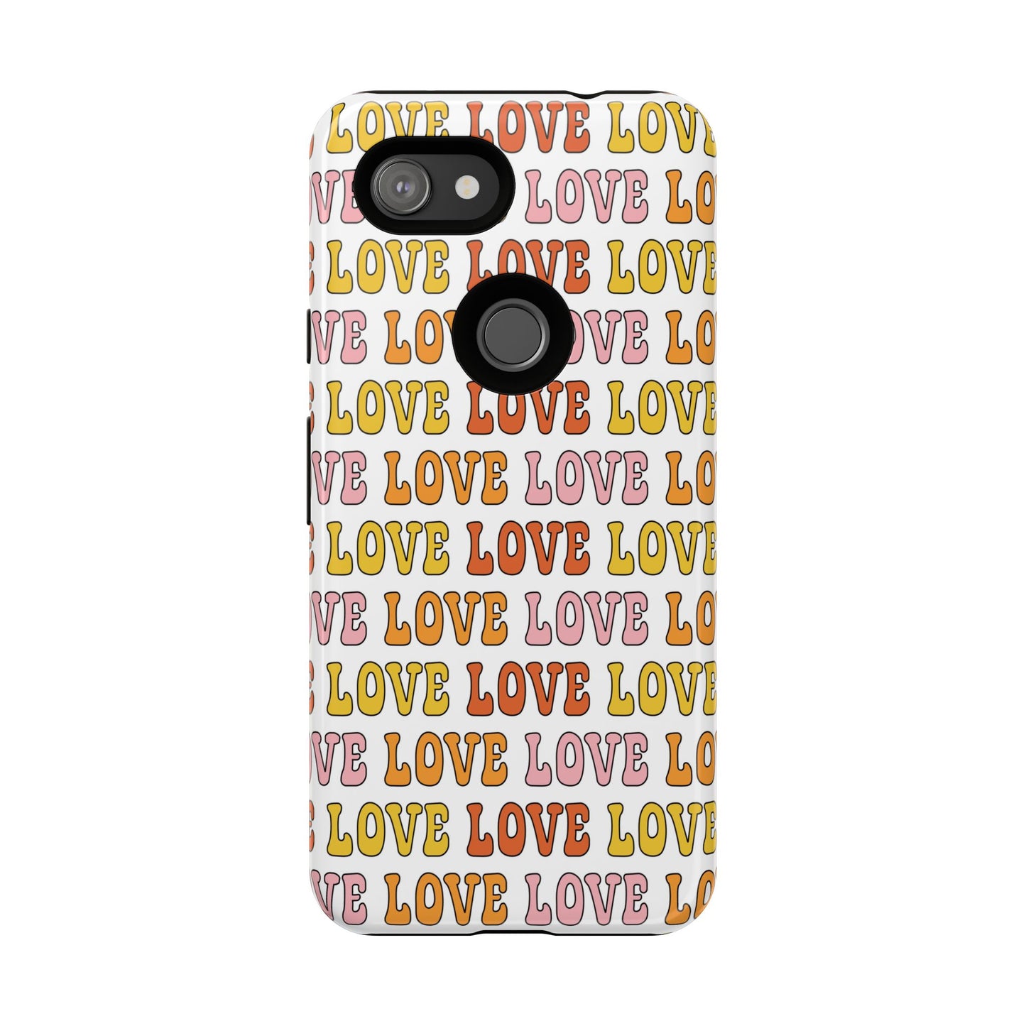 Retro LOVE Typography Google Pixel Case