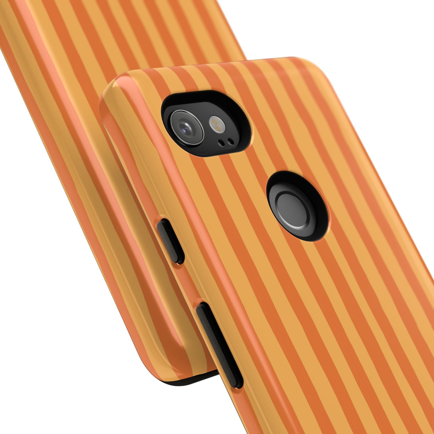 Orange Wavy Stripe Google Pixel Case